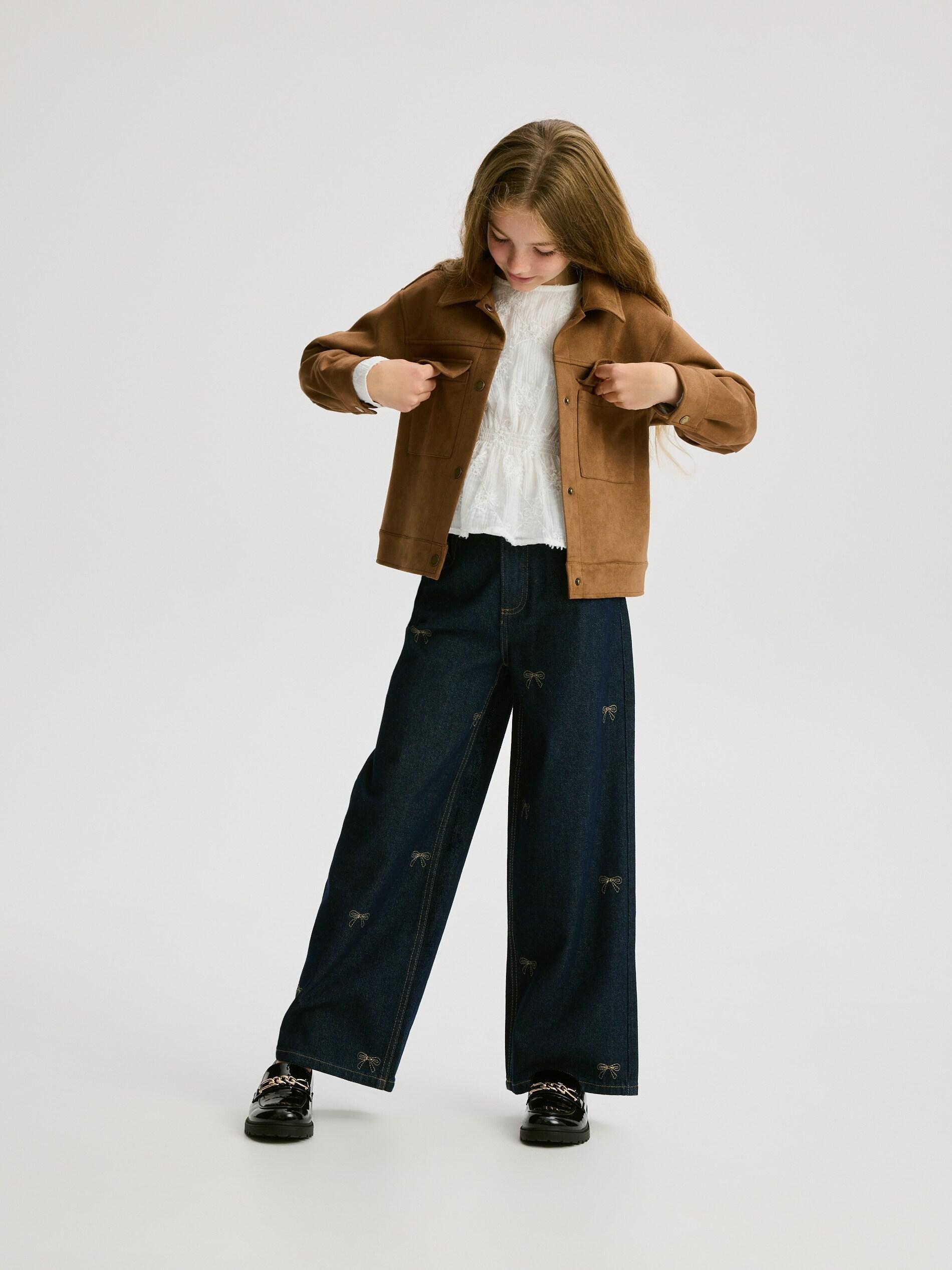 Cream Blouse With Embroidery Detailing, Ivory, large image number 4