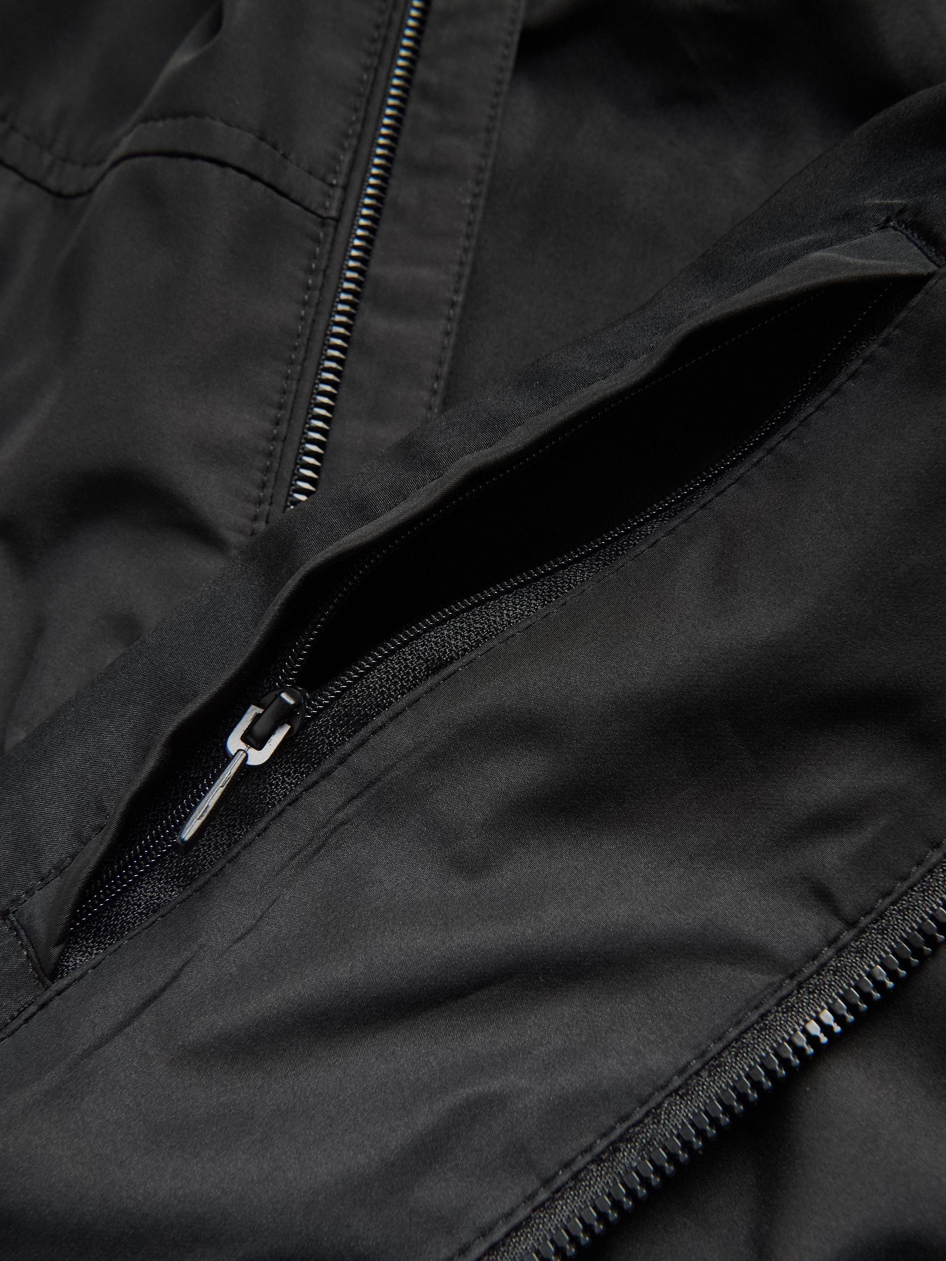 Black Shell Style Jacket, Black, medium