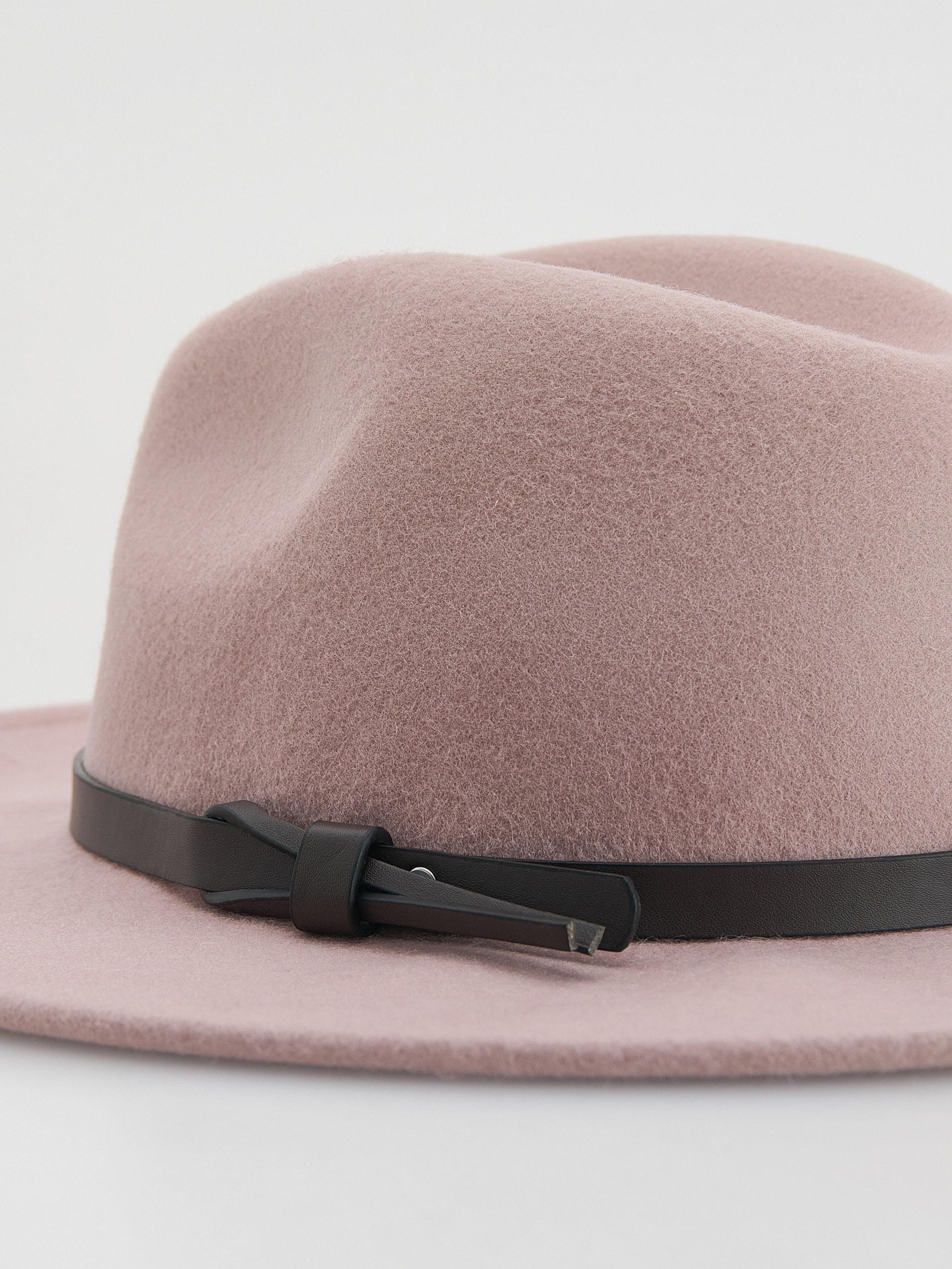 Beige Wool Hat, Beige, medium