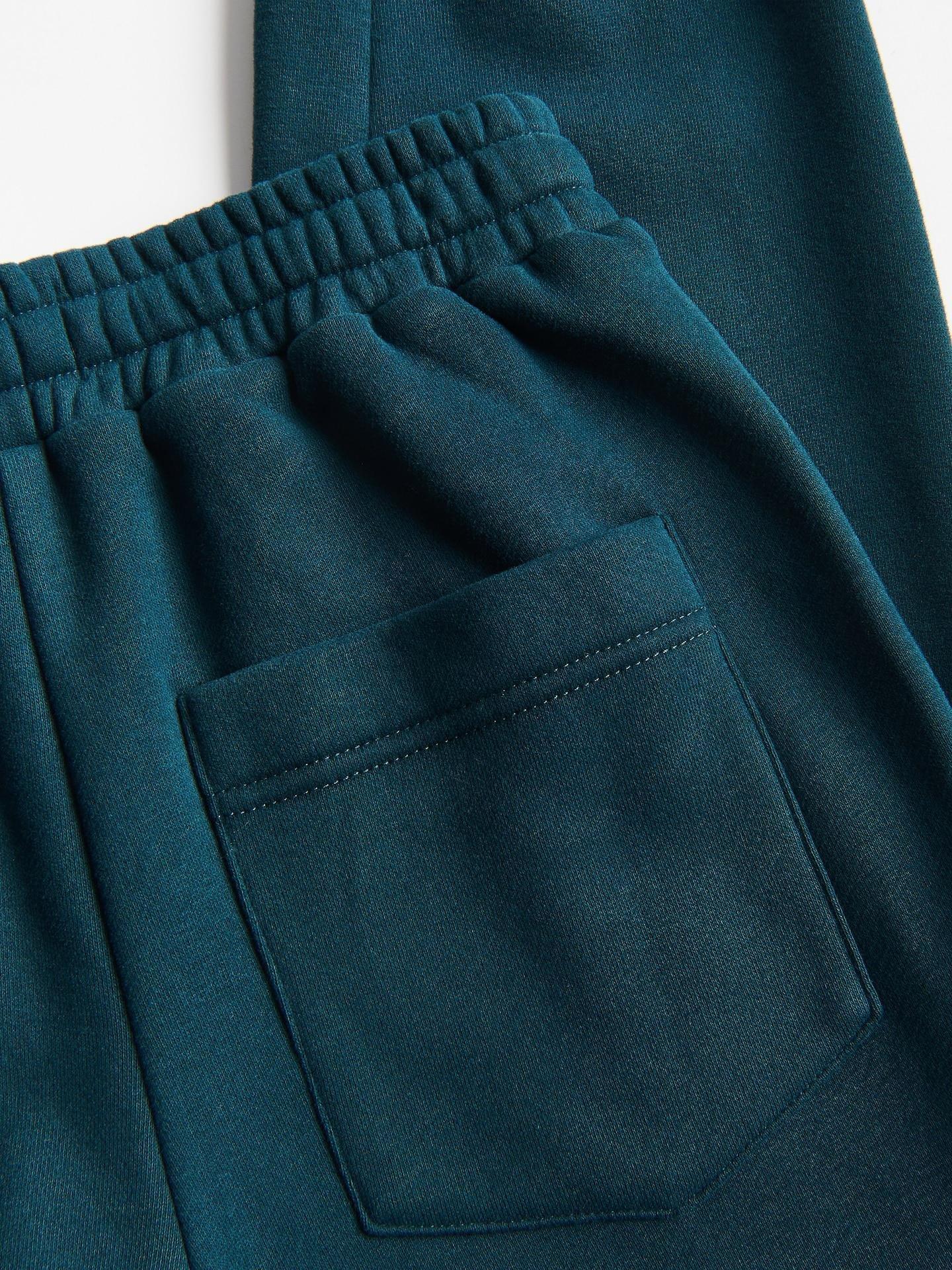 Green Cotton Rich Joggers, Turquoise, large image number 1
