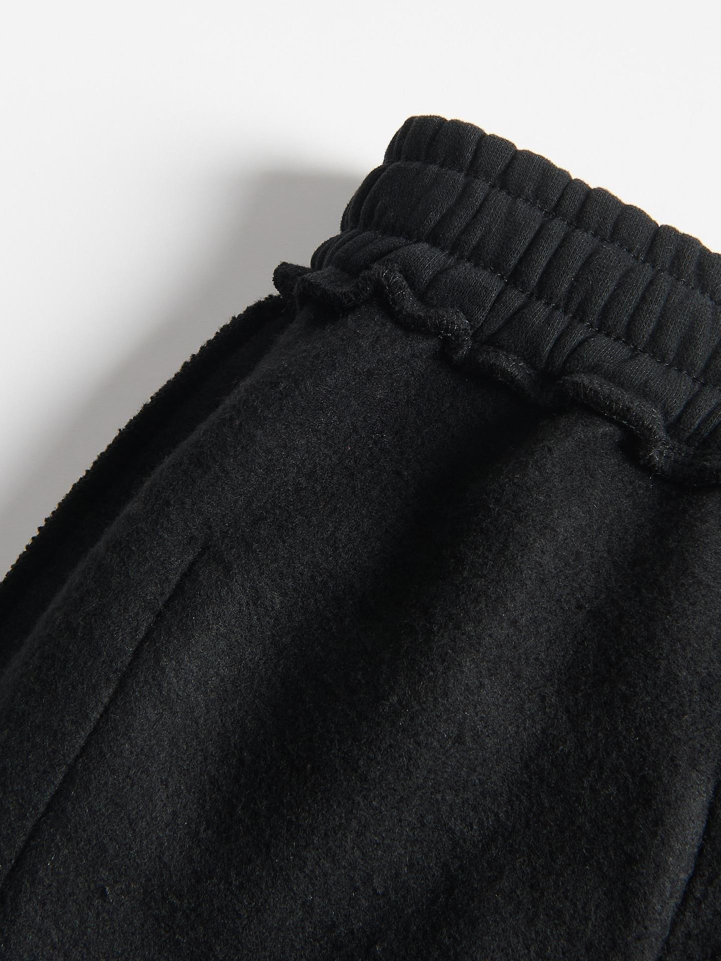 Black Cotton Rich Joggers, Black, medium