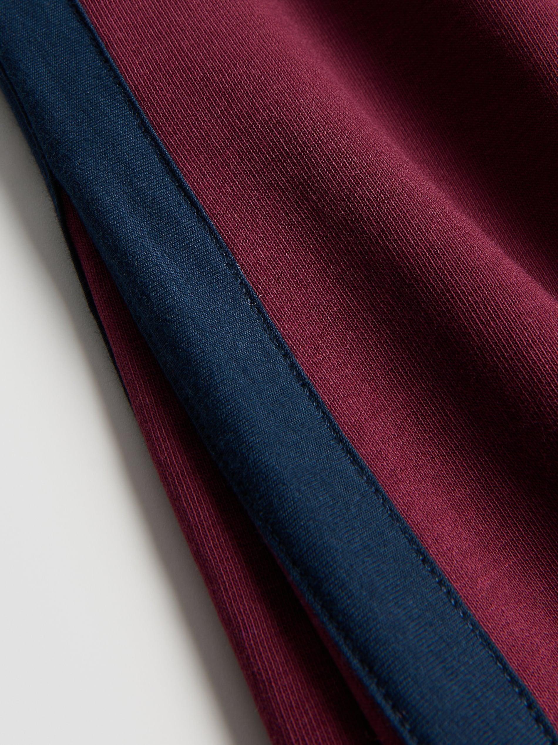 Maroon Sweatpants With Side Stripes, Burgundy, large image number 1