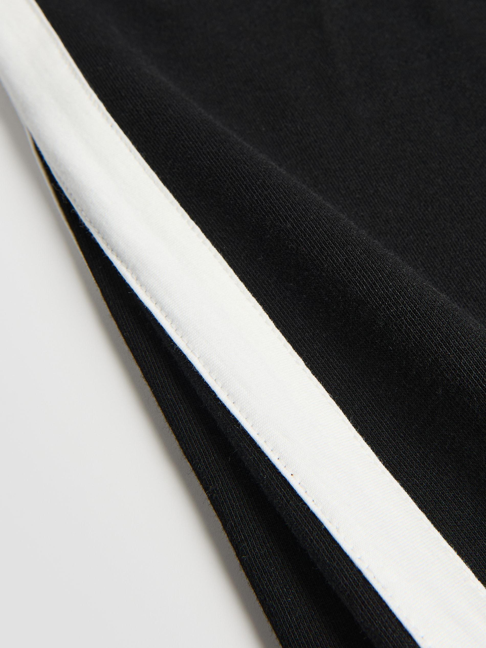 Black Sweatpants With Side Stripes, Black, large image number 1