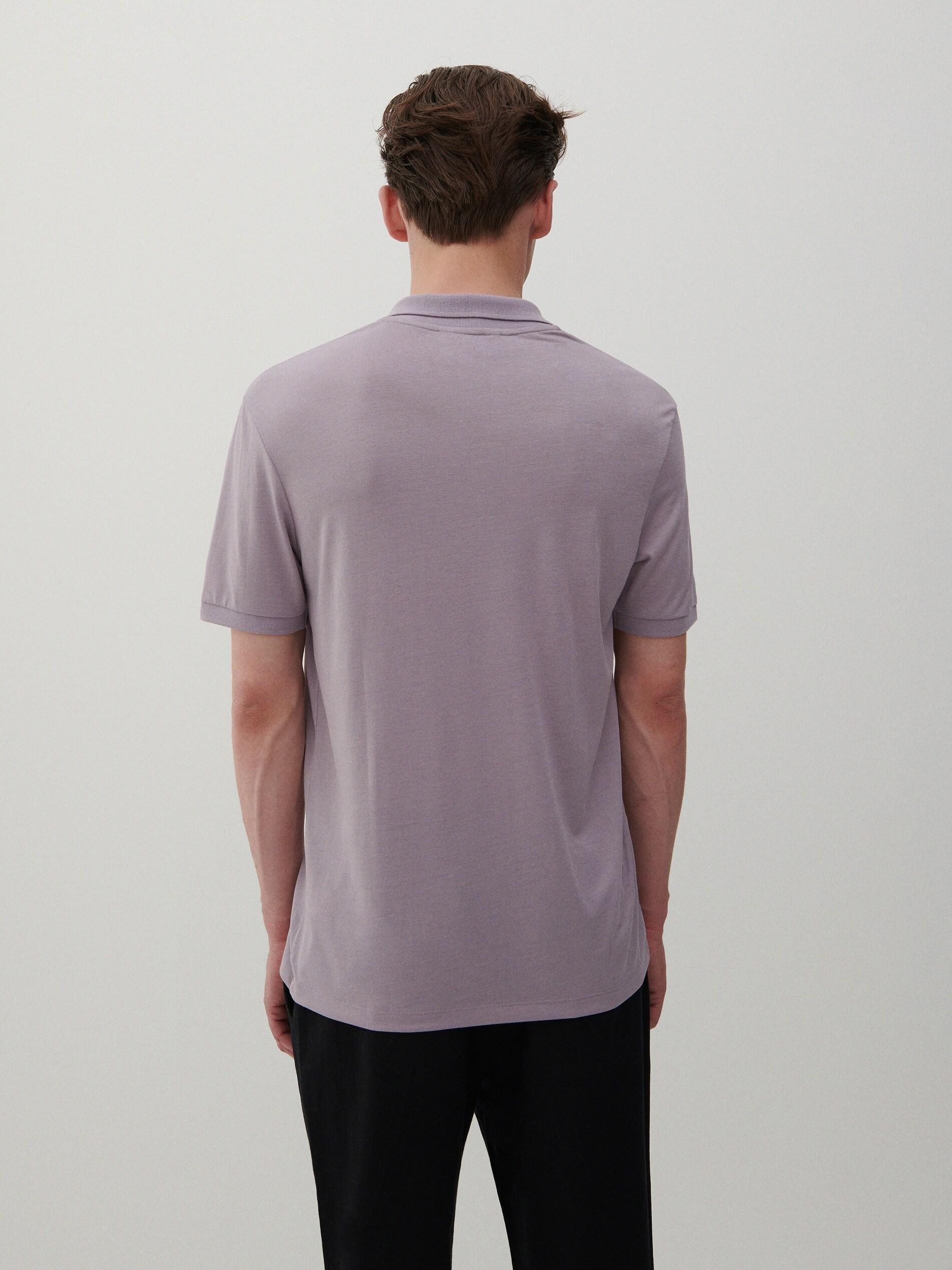 Violet Polo Shirt With Turn-Down Collar, Men, , large image number 1