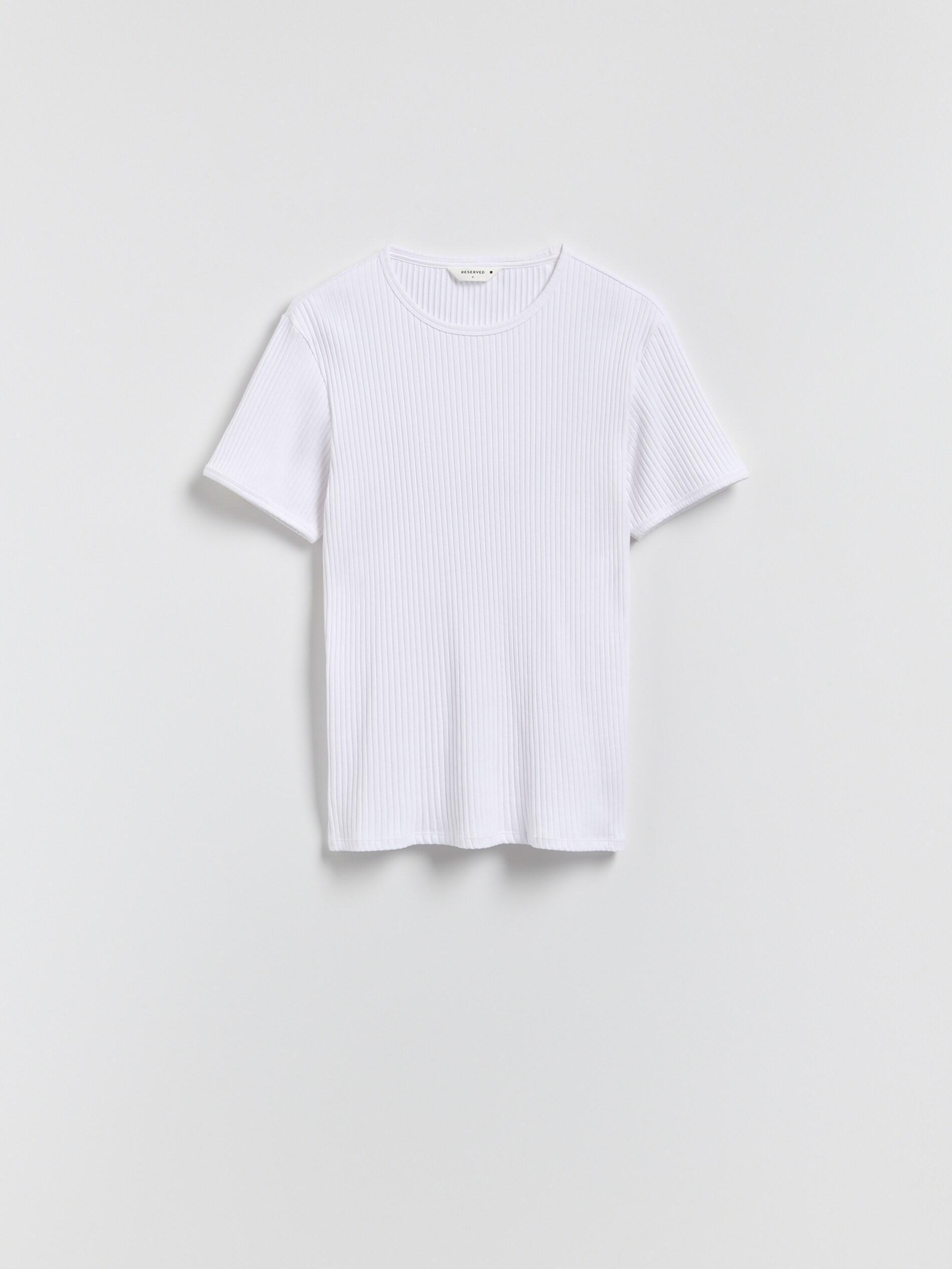 White Slim Fit T-Shirt, White, large image number 4