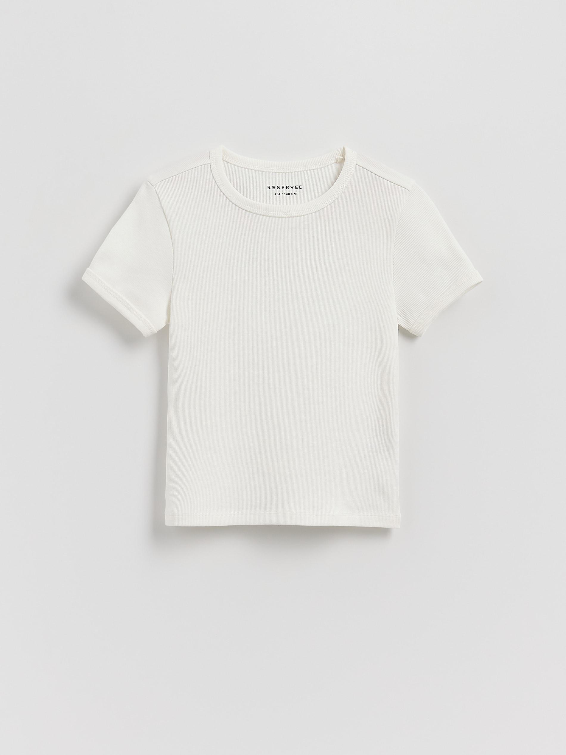 Cream Cotton T-Shirt, , large image number 1
