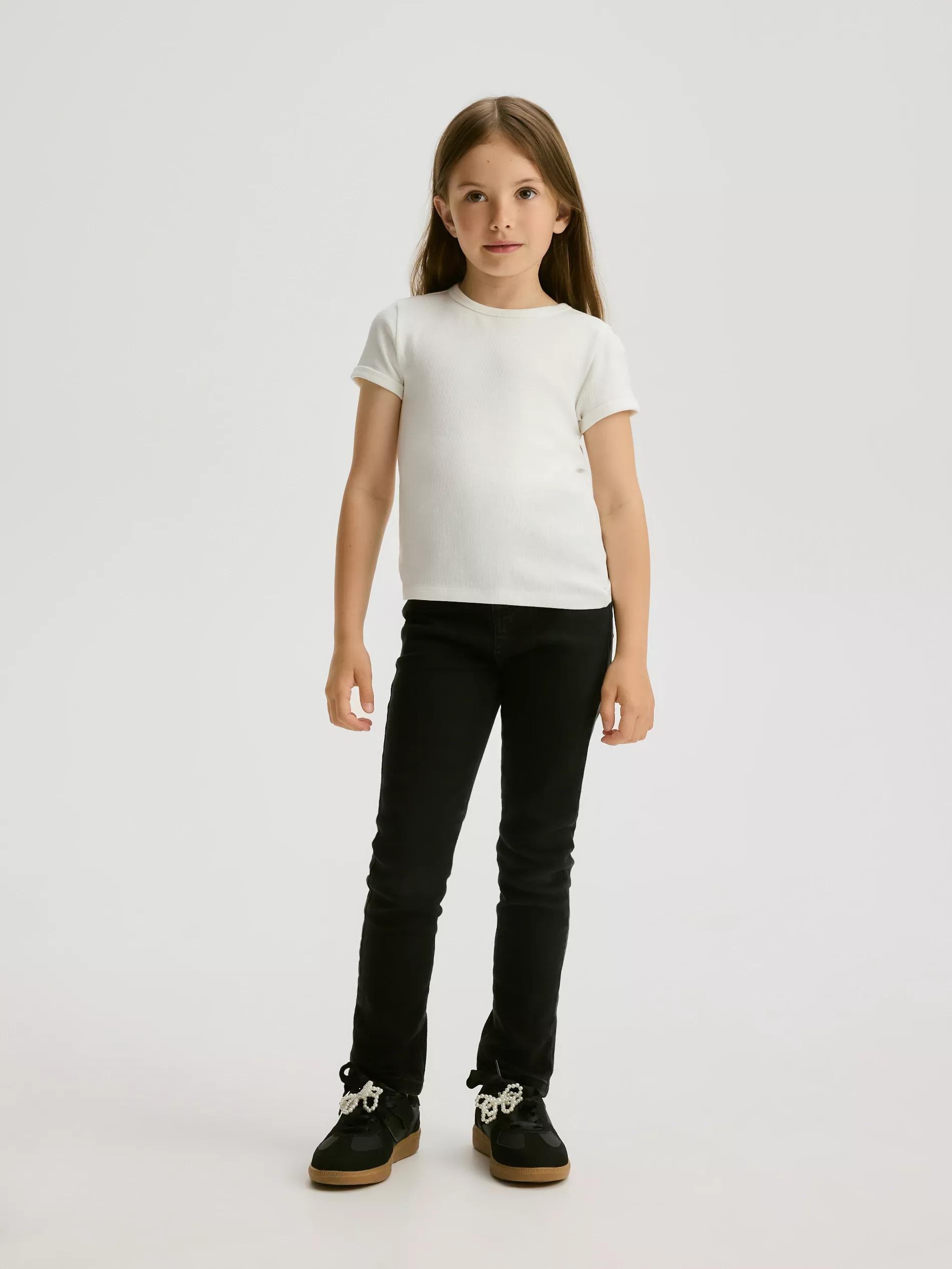 Cream Cotton T-Shirt, , large image number 2
