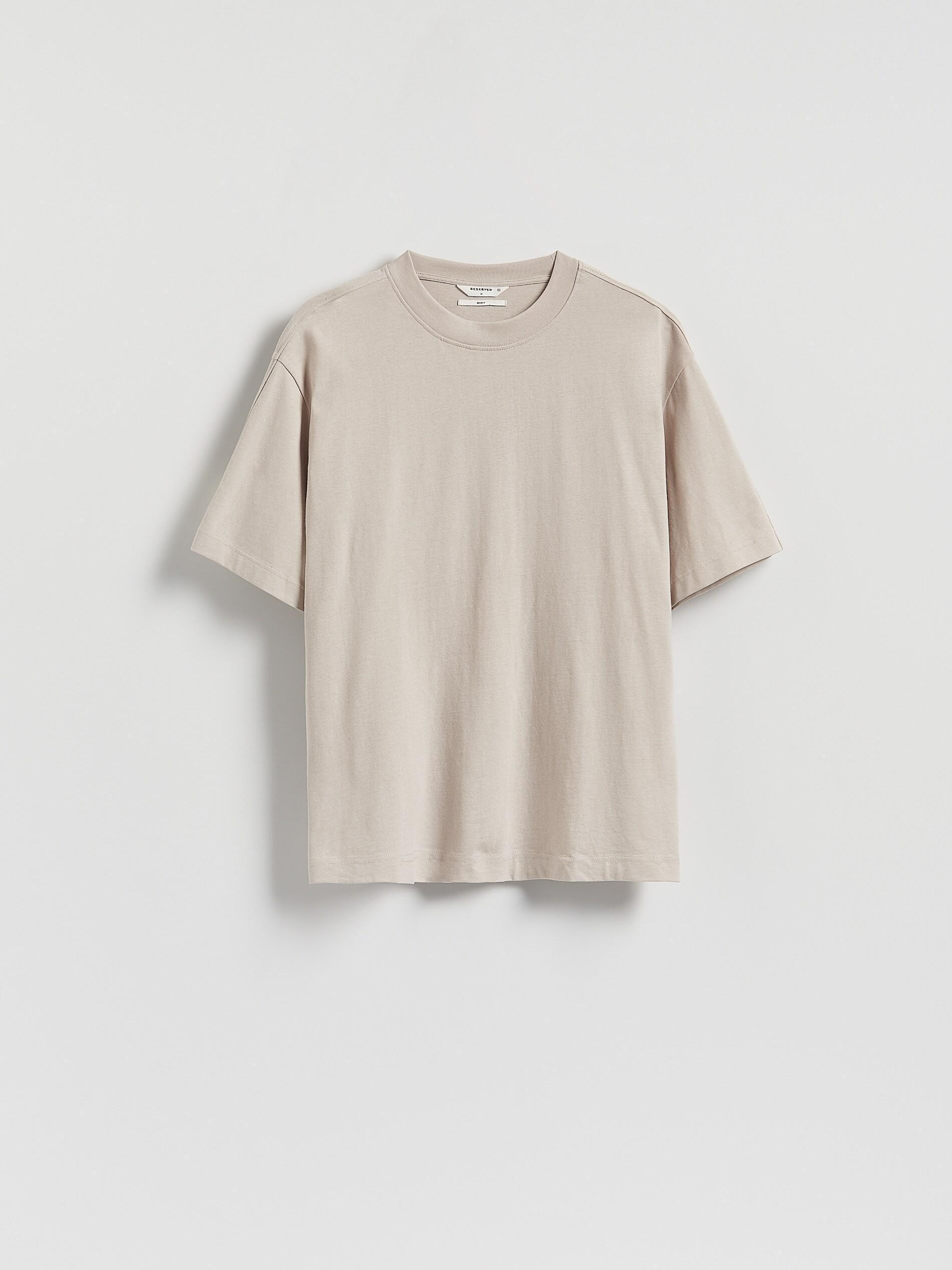 BEIGE Boxy cotton T-shirt, Beige, large image number 4