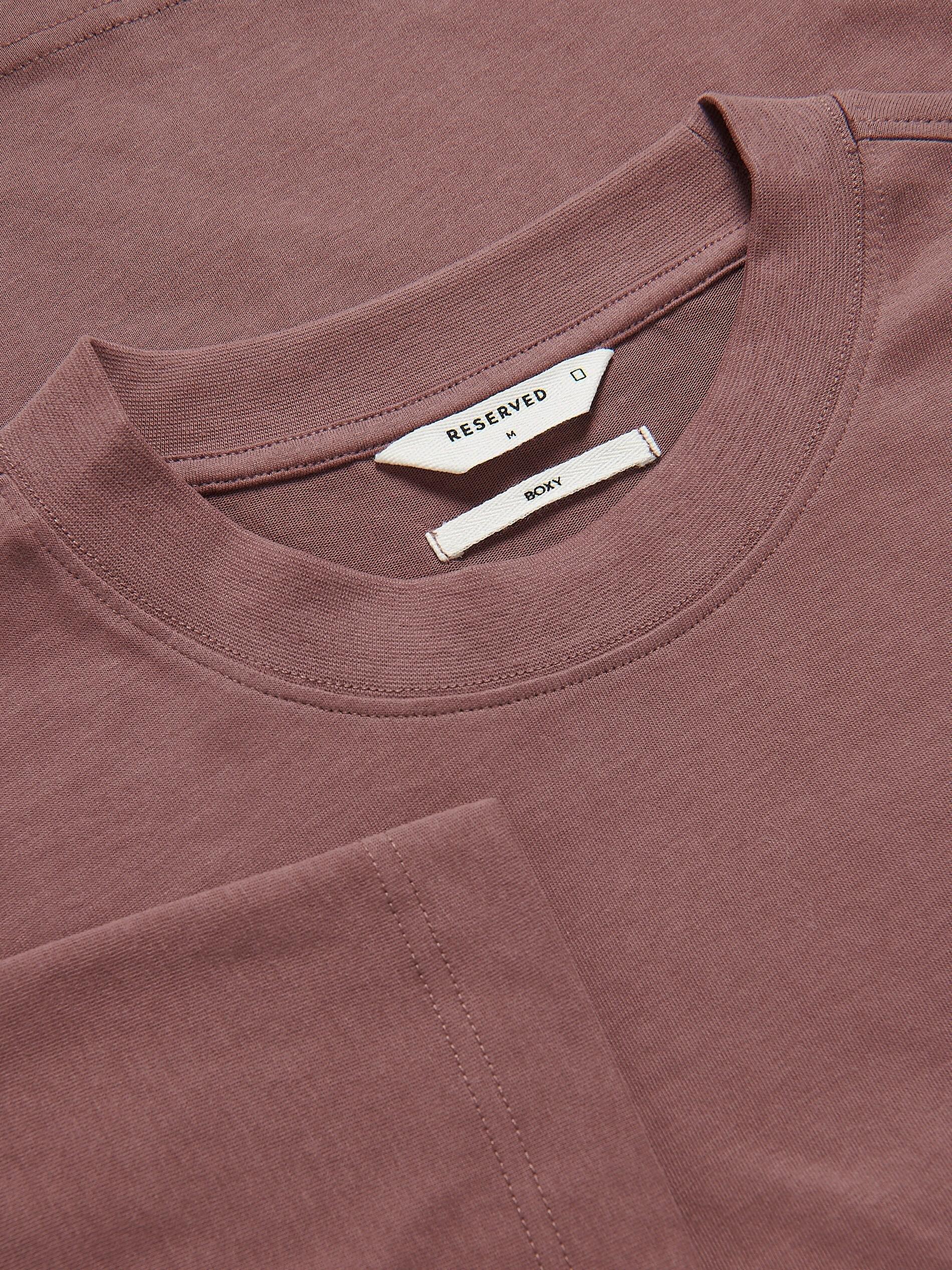 MAUVE Boxy cotton T-shirt, Purple, large image number 5