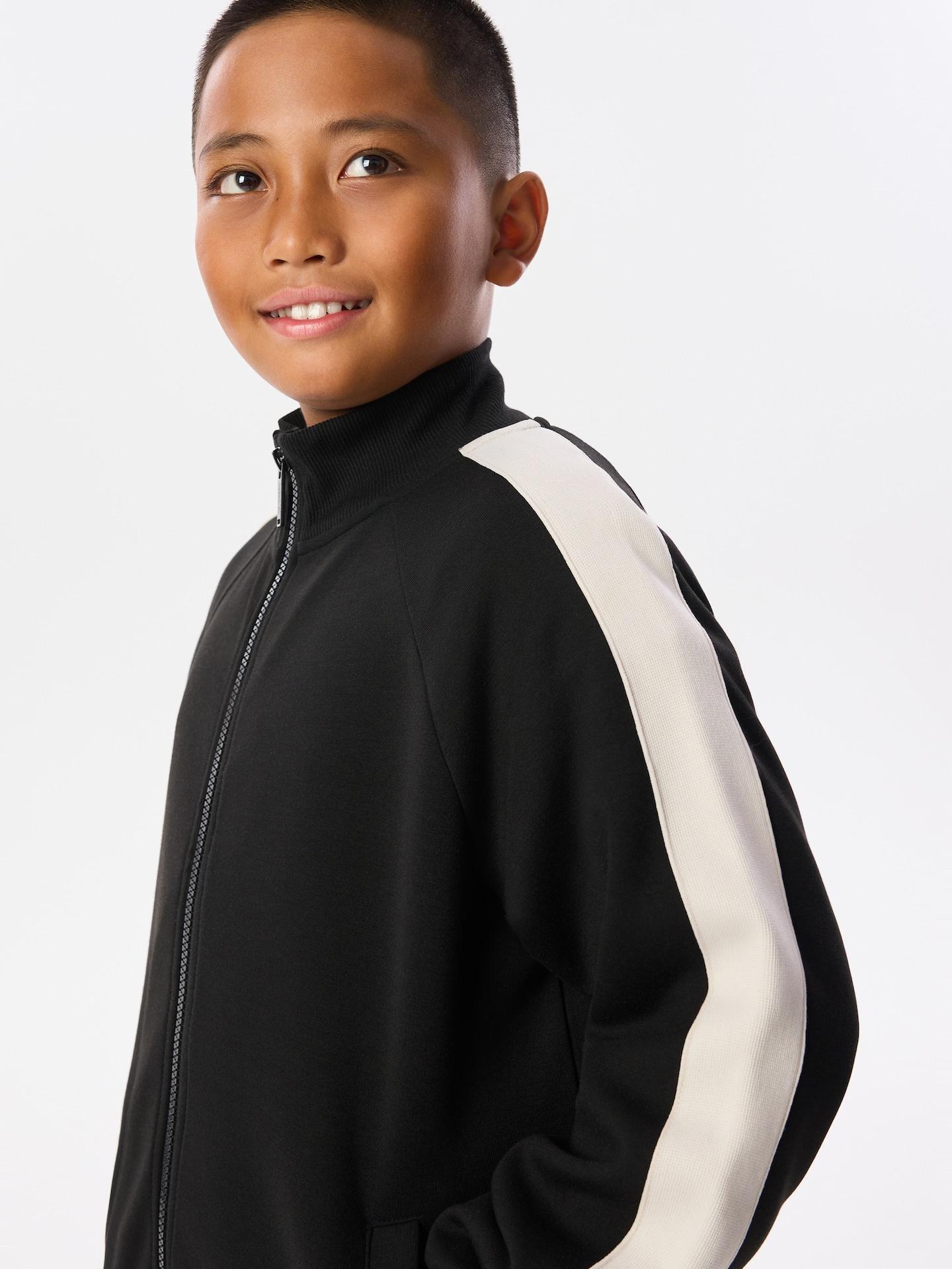Black Sports Interlock Sweatshirt, Black, large image number 0
