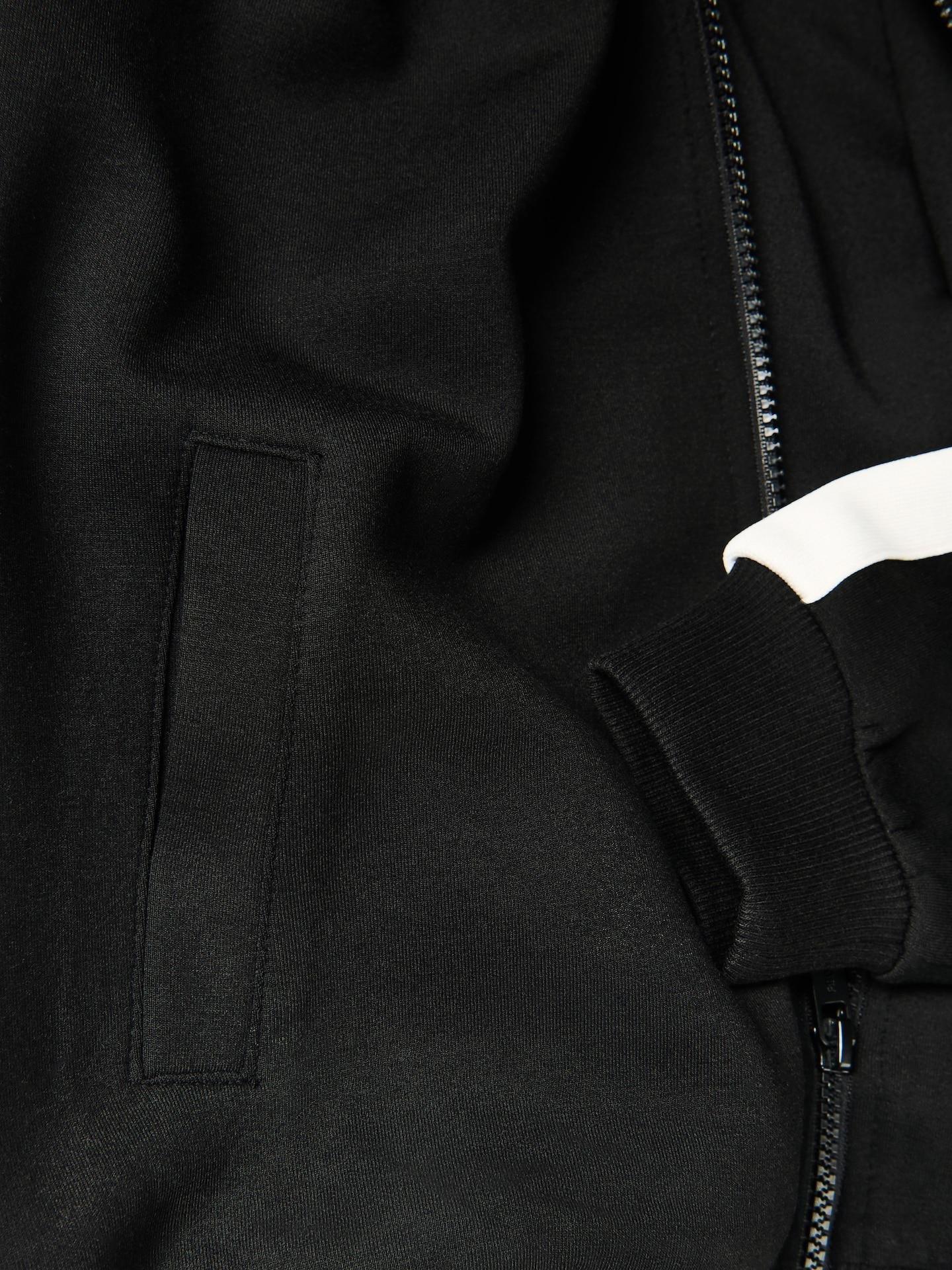 Black Sports Interlock Sweatshirt, Black, large image number 2