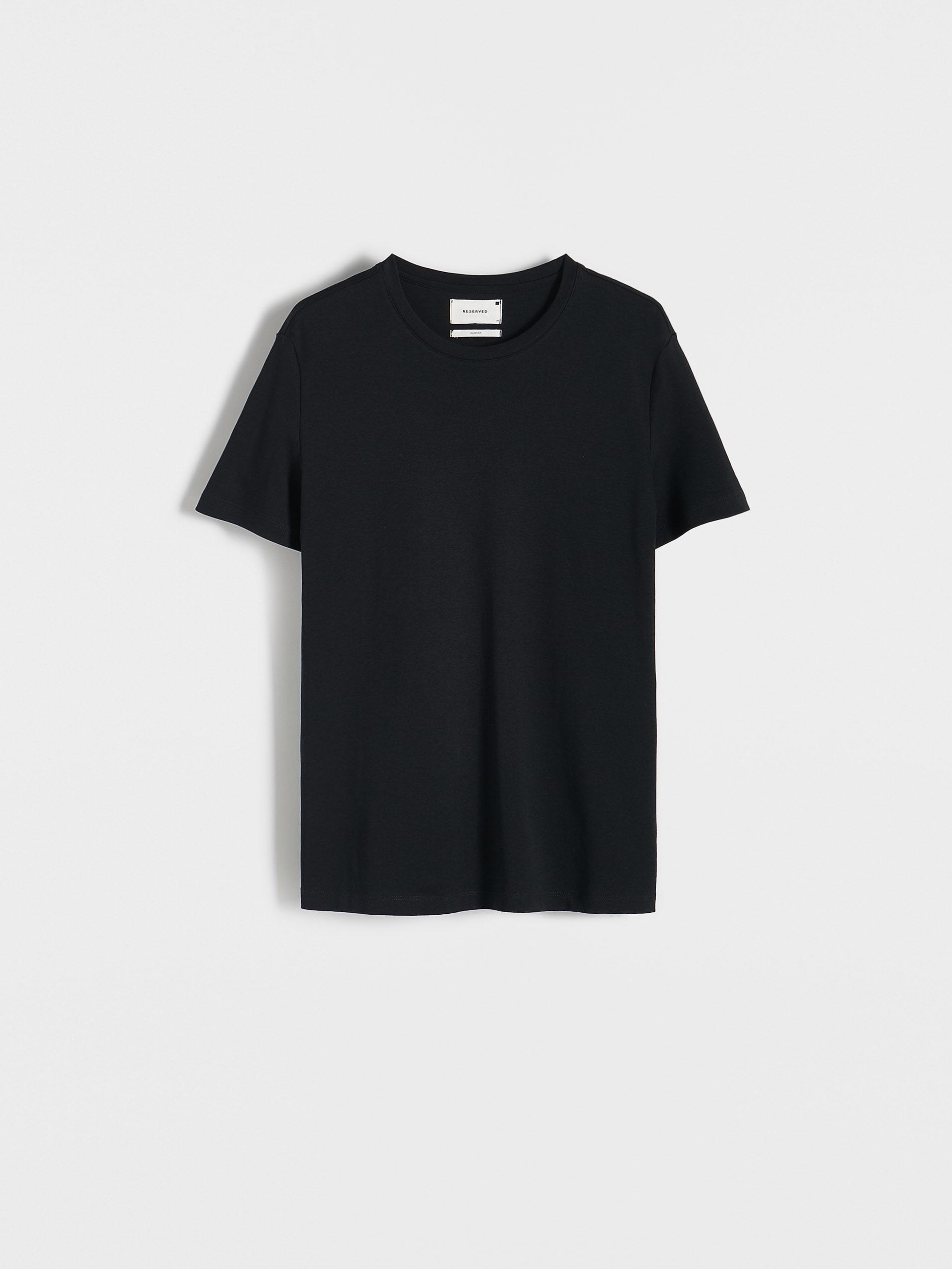 Black Slim Fit T-Shirt, , large image number 5