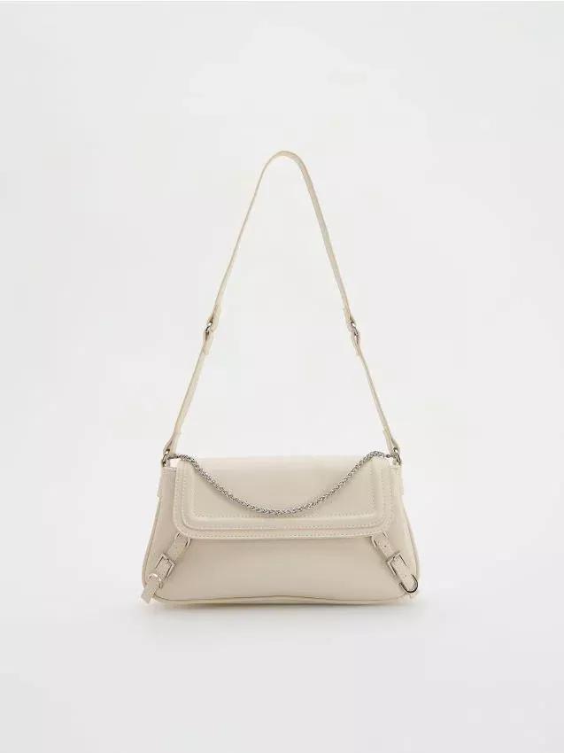 Cream Crossbody Bag, Ivory, large image number 0