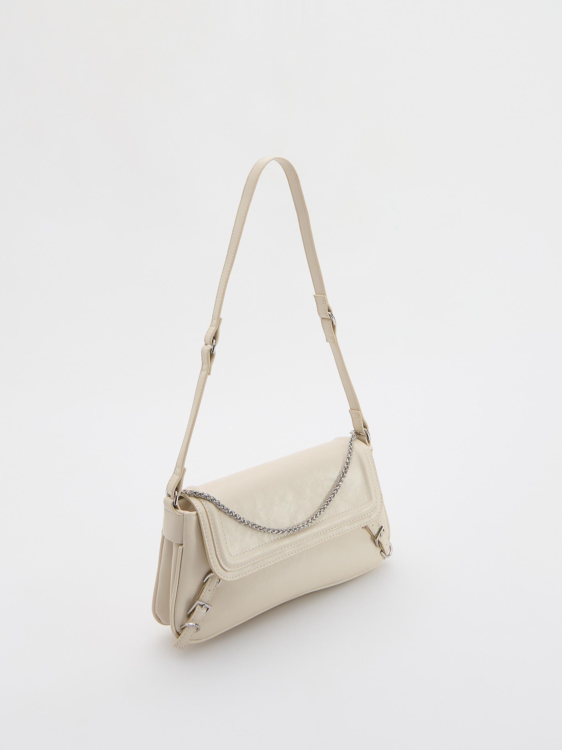 Cream Crossbody Bag, Ivory, large image number 3