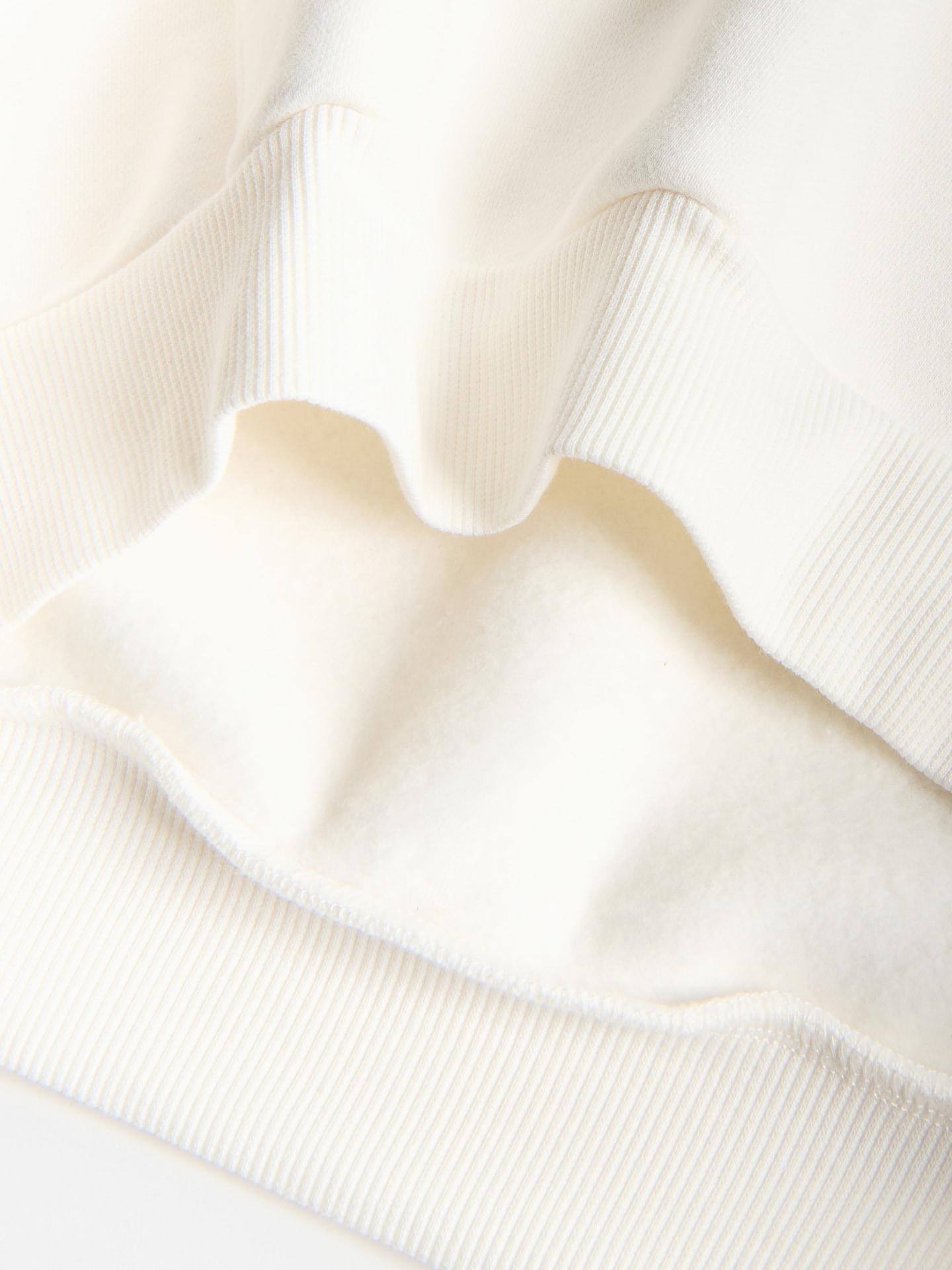 Cream Cotton Hoodie, Ivory, medium