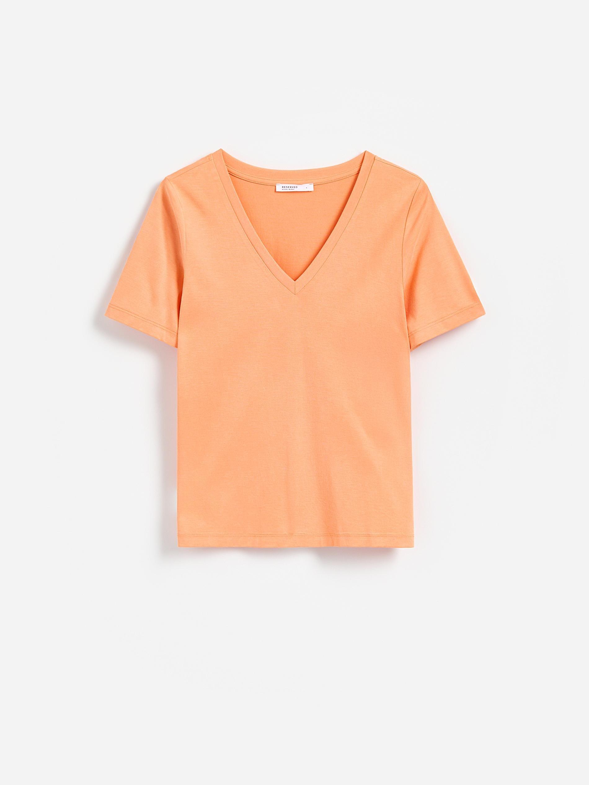 Orange Modal Blend T-Shirt, Orange, medium