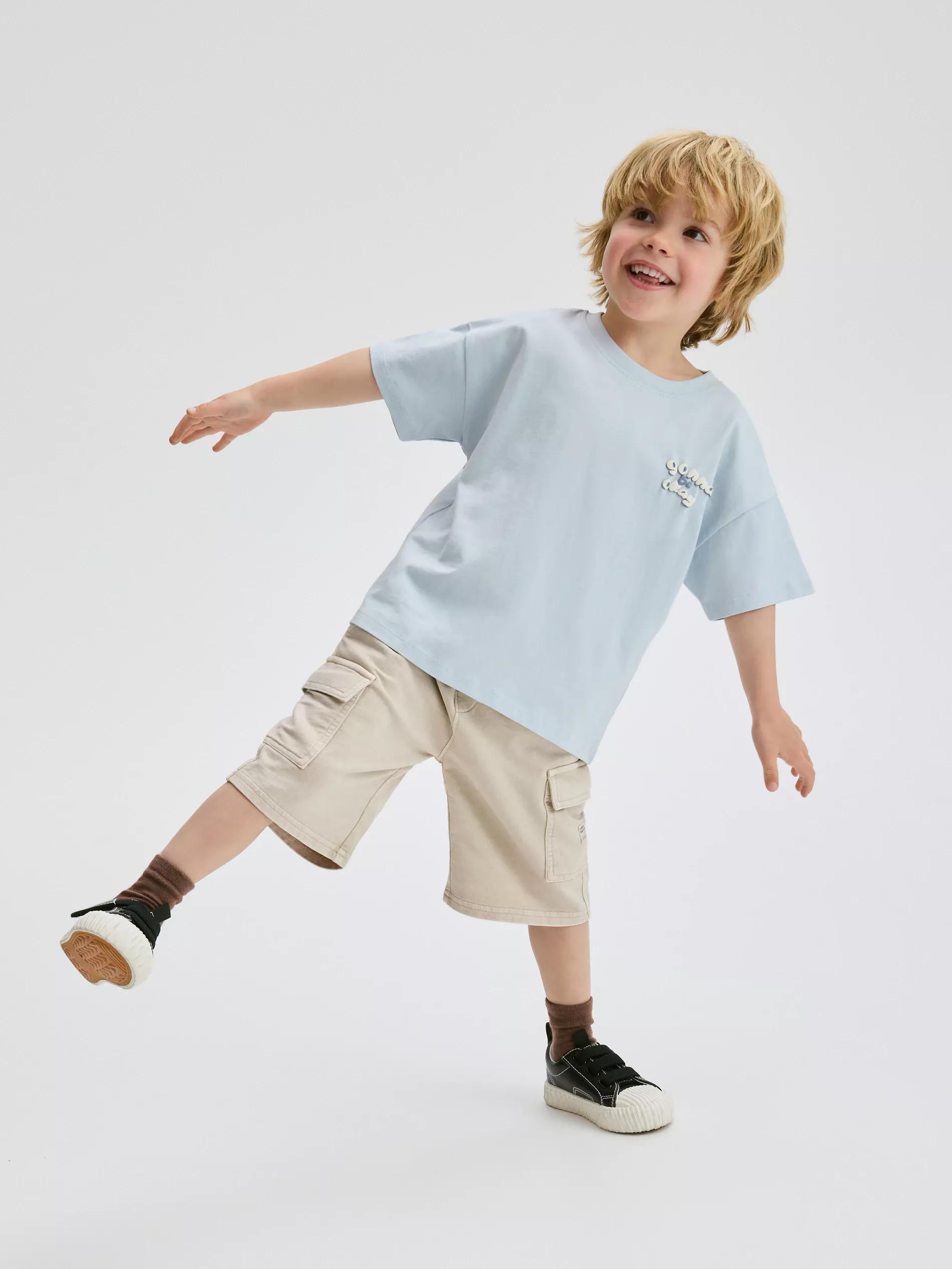 Blue Cotton T-Shirt, , large image number 0
