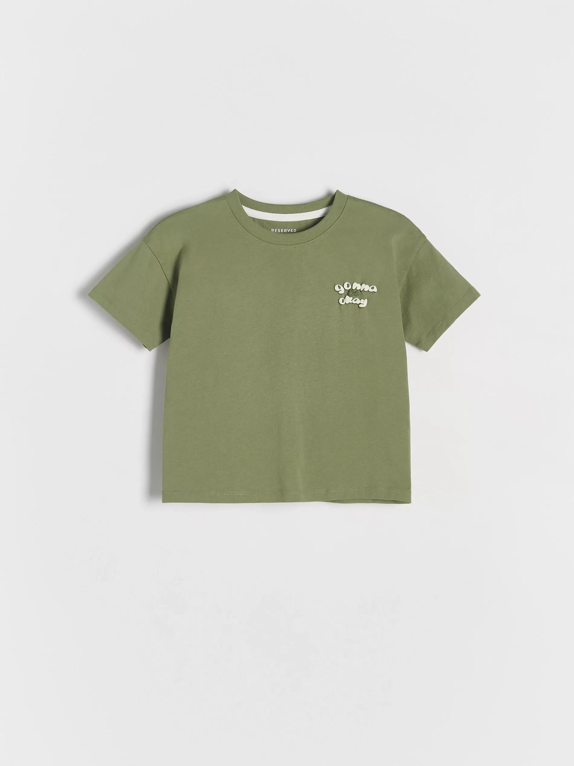 Green Cotton T-Shirt, , large image number 0