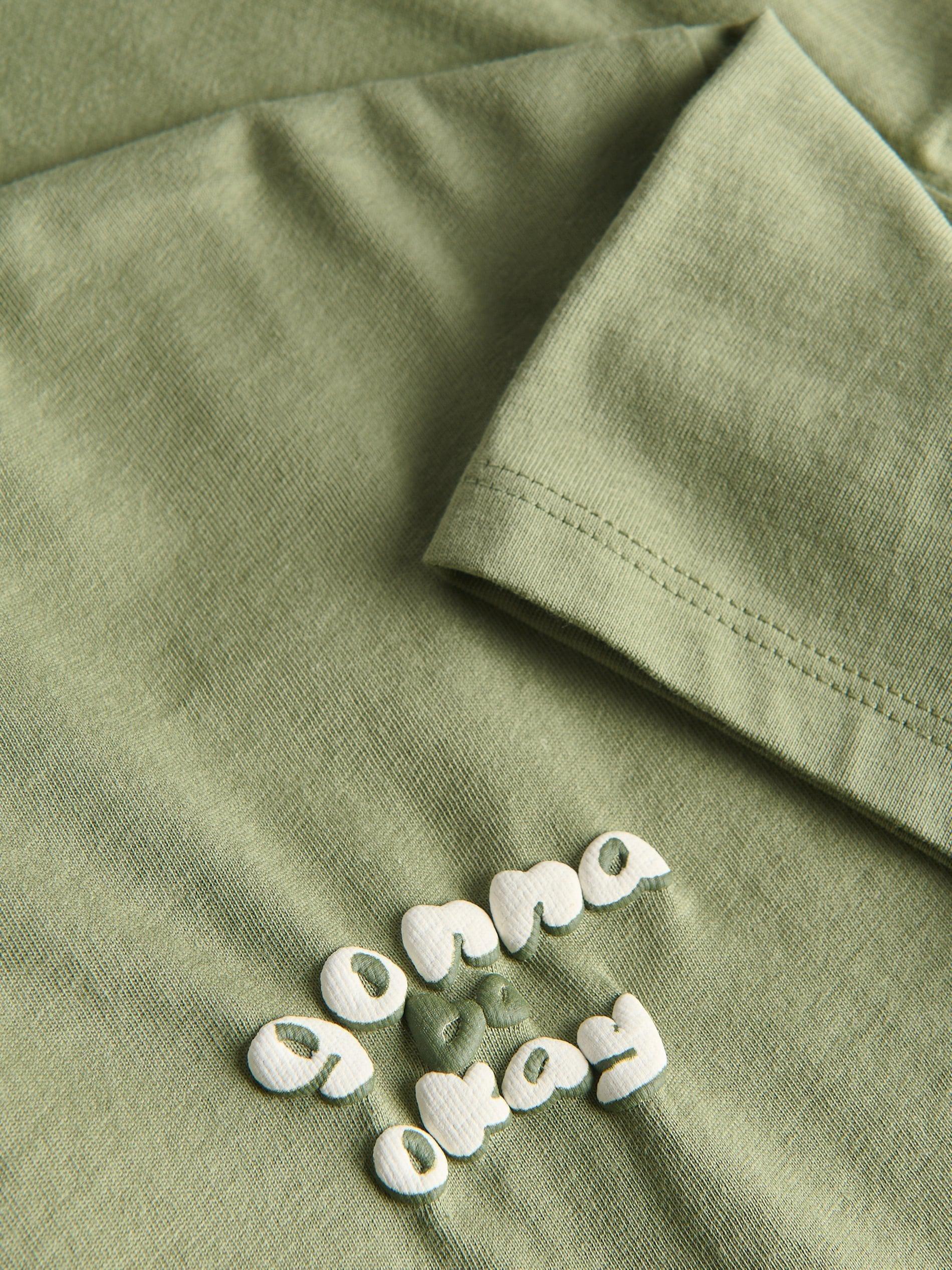 Green Cotton T-Shirt, , large image number 1