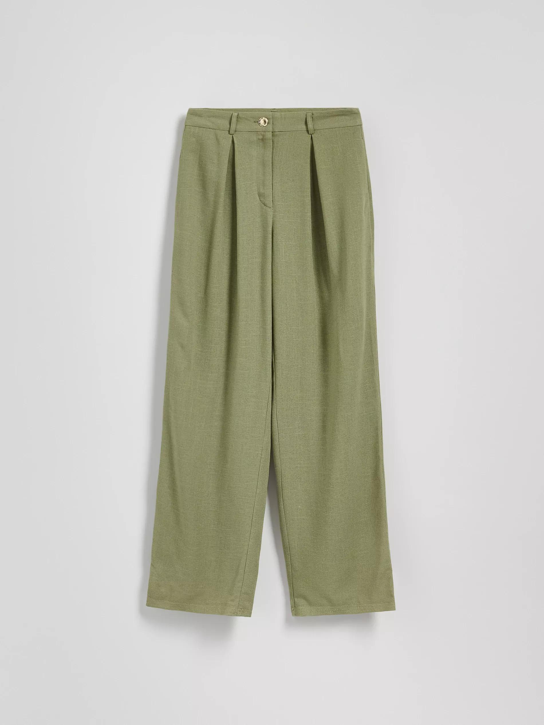 Green Linen-Lined Trousers, , large image number 5