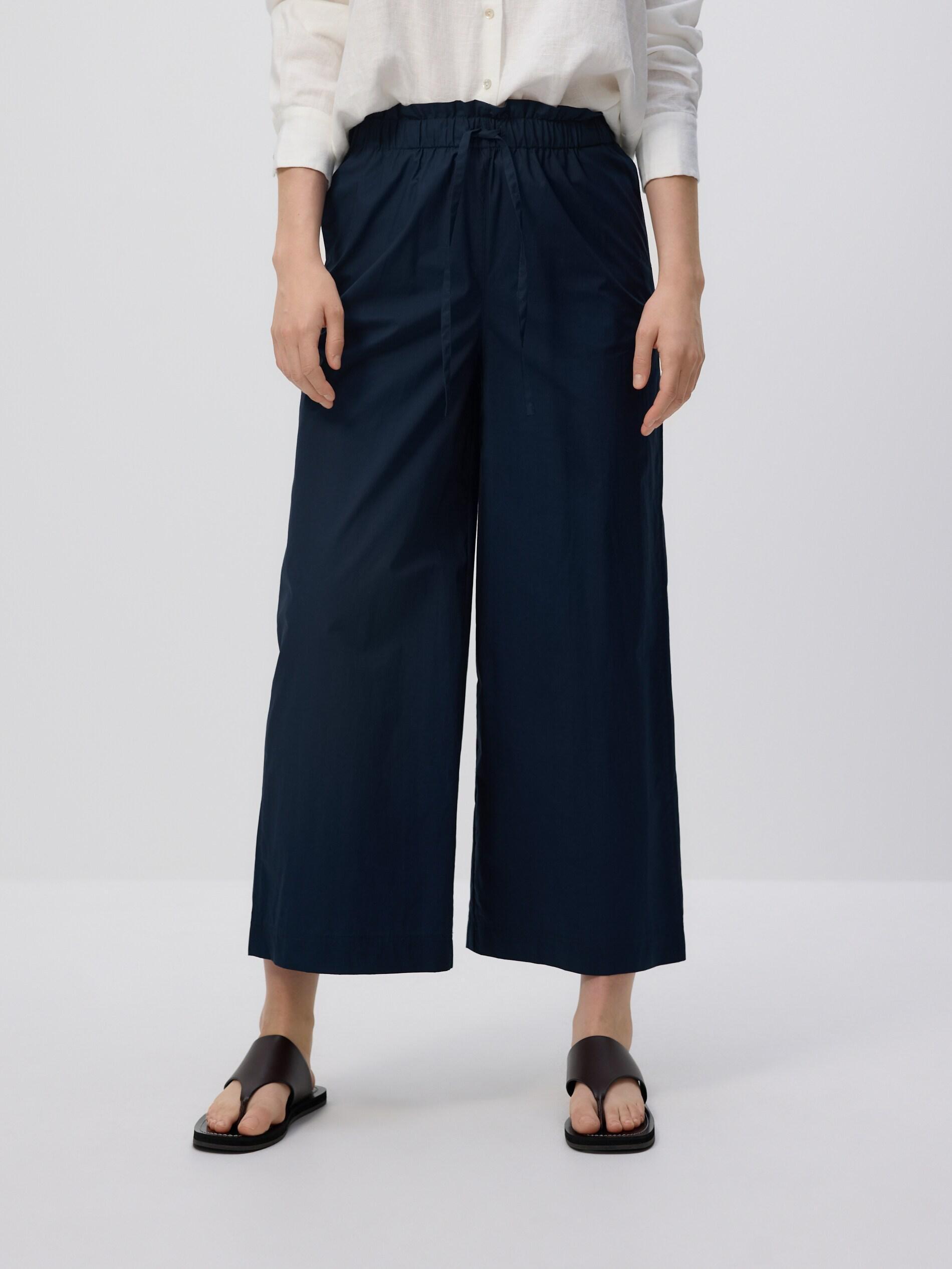 NAVY Loose pants, Navy, medium