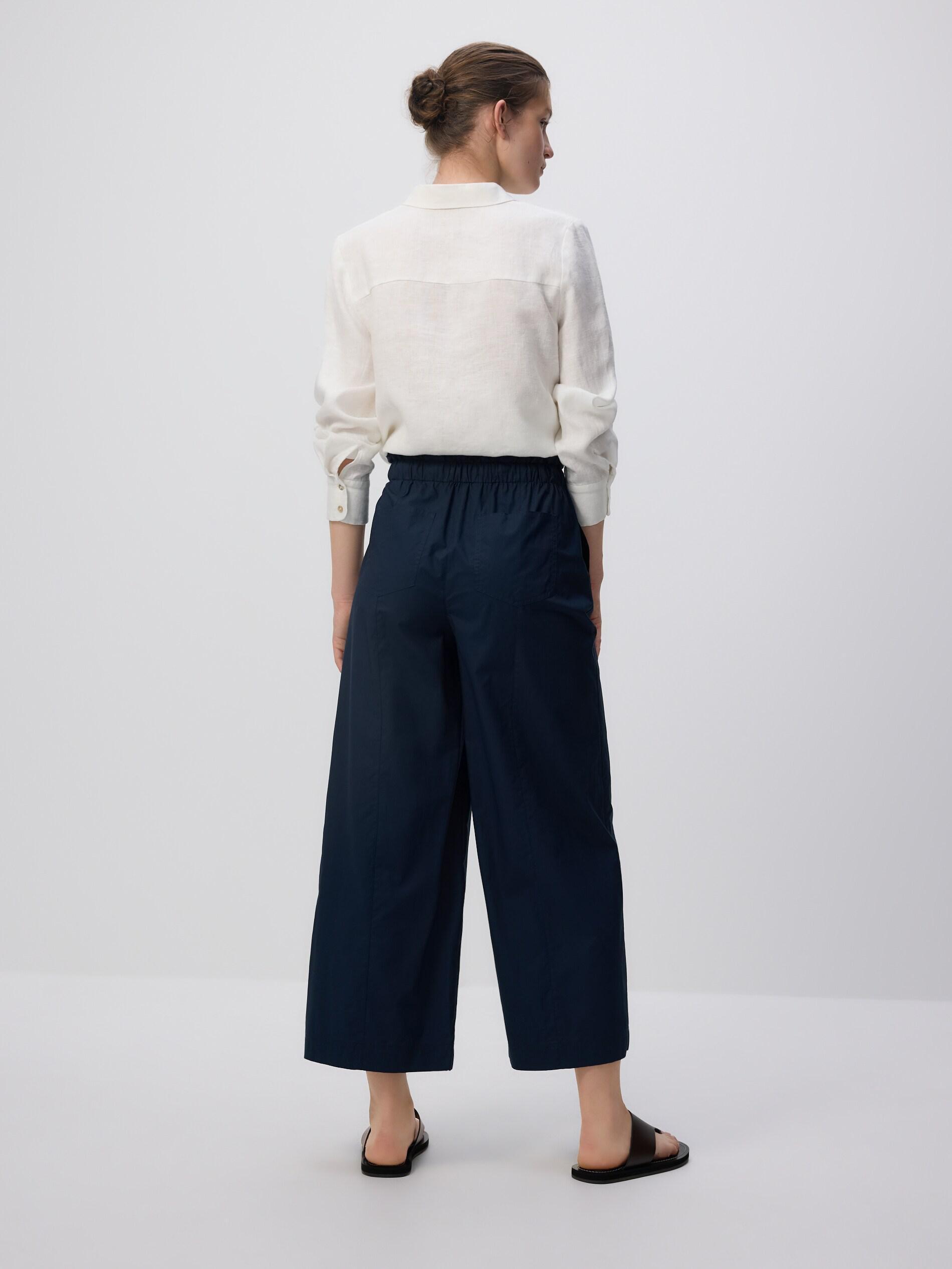 NAVY Loose pants, Navy, medium