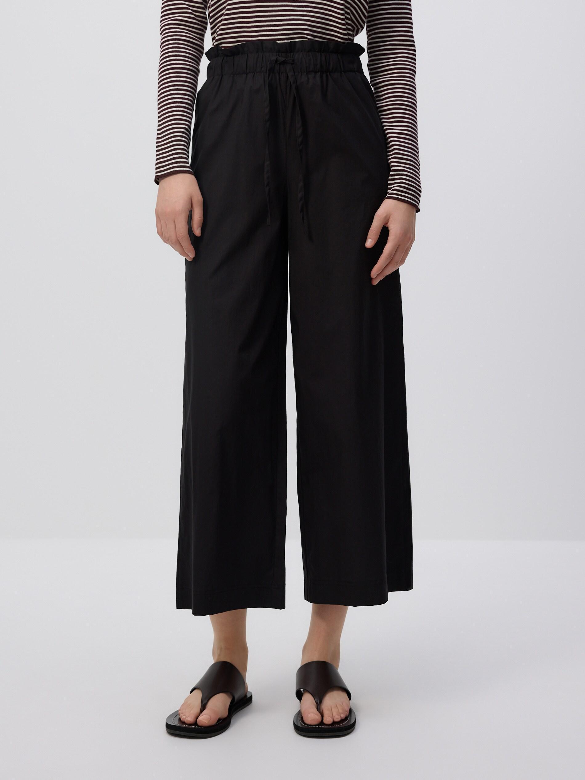 BLACK Loose pants, Black, large image number 0
