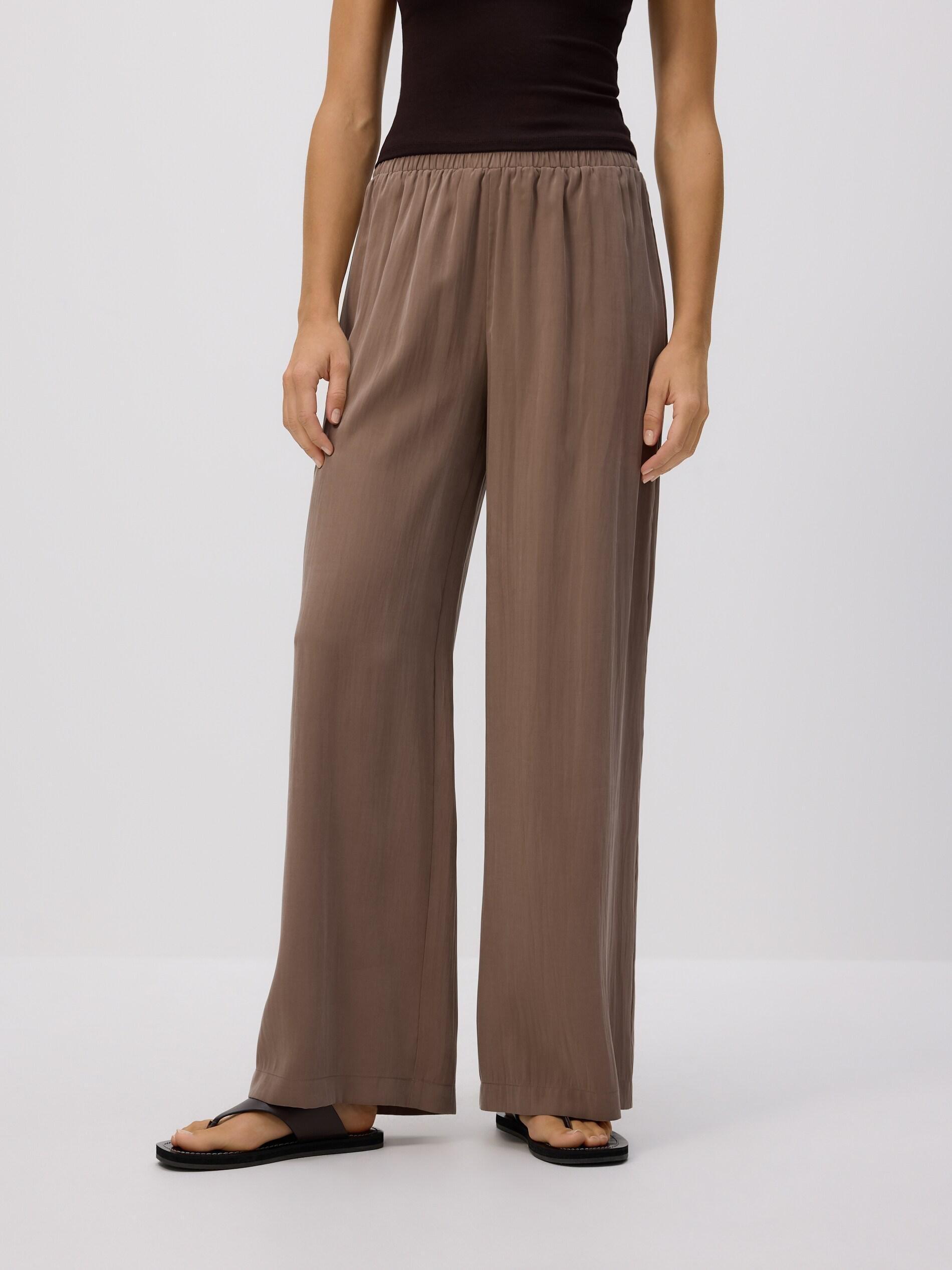 BEIGE Loose modal blend trousers, Beige, large image number 1