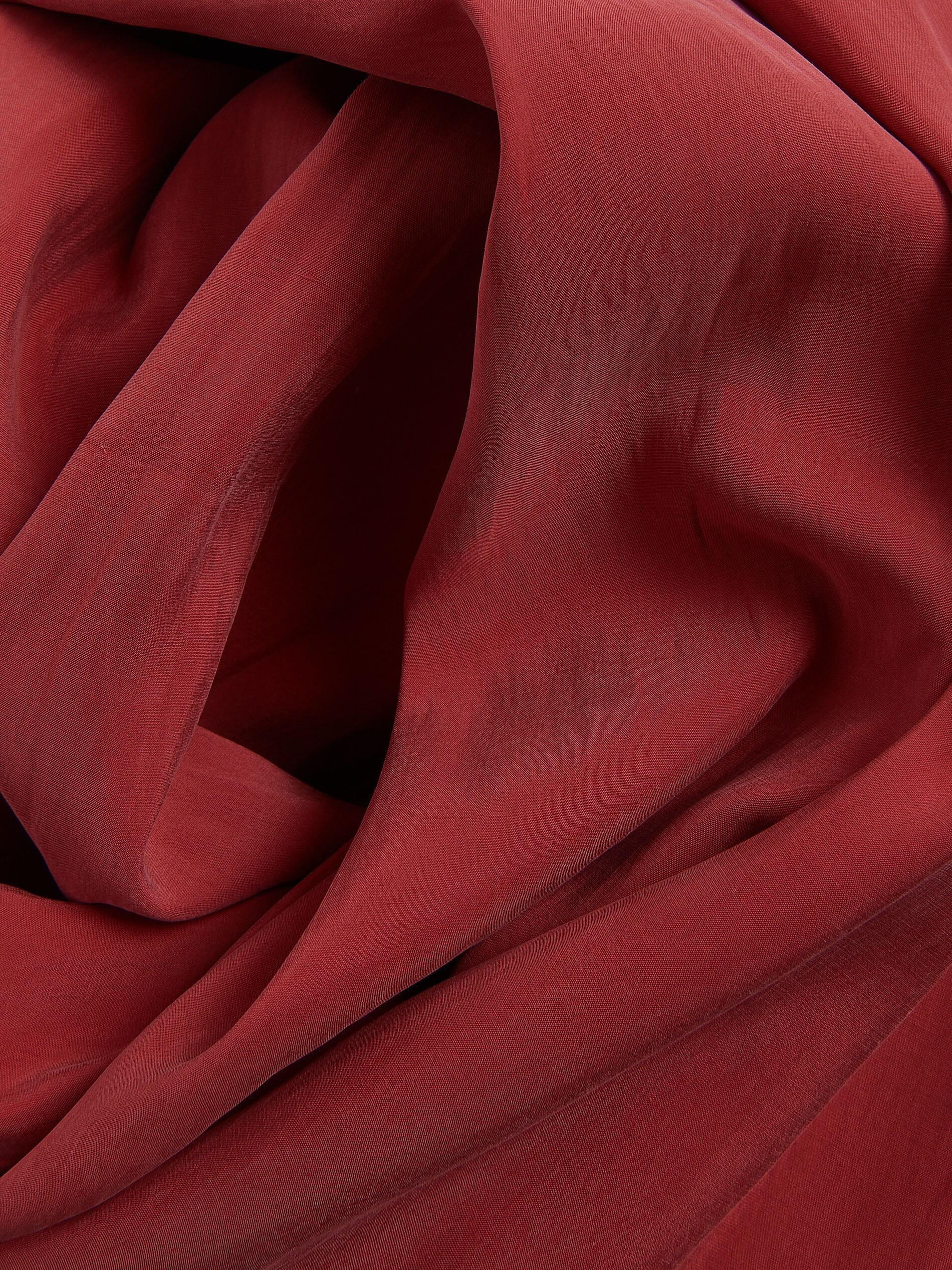 MAROON Loose modal blend trousers, Burgundy, large image number 5