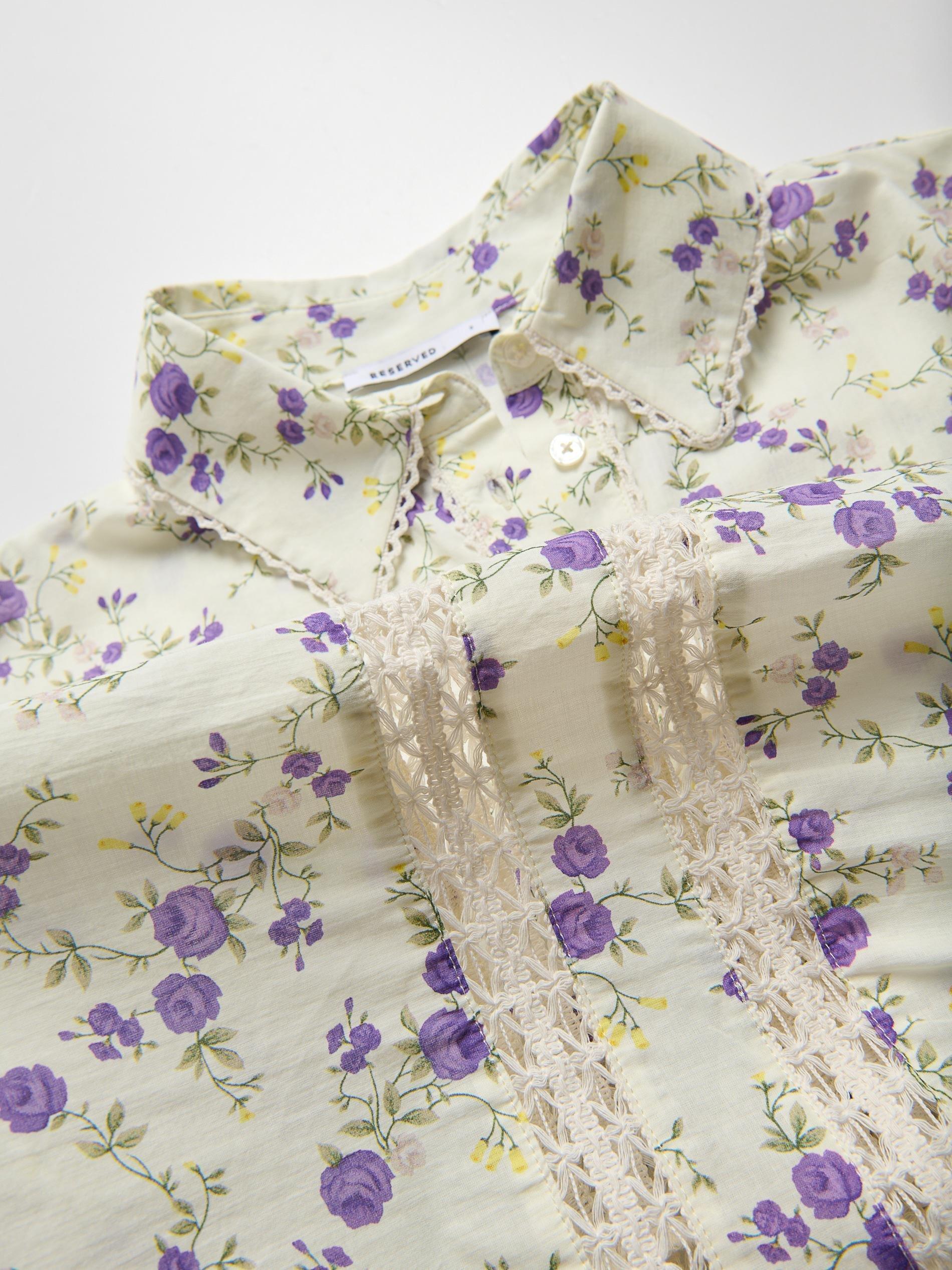 Multicolour Floral Print Shirt, Multicolor, large image number 7