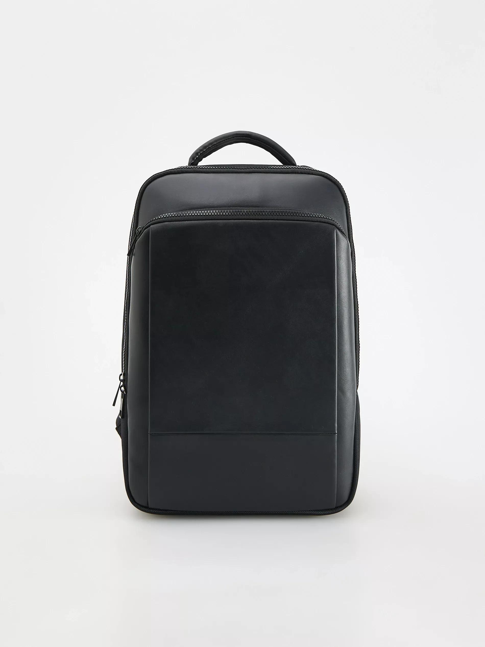 Black Plain Bagpacks Backpack, Black, large image number 0
