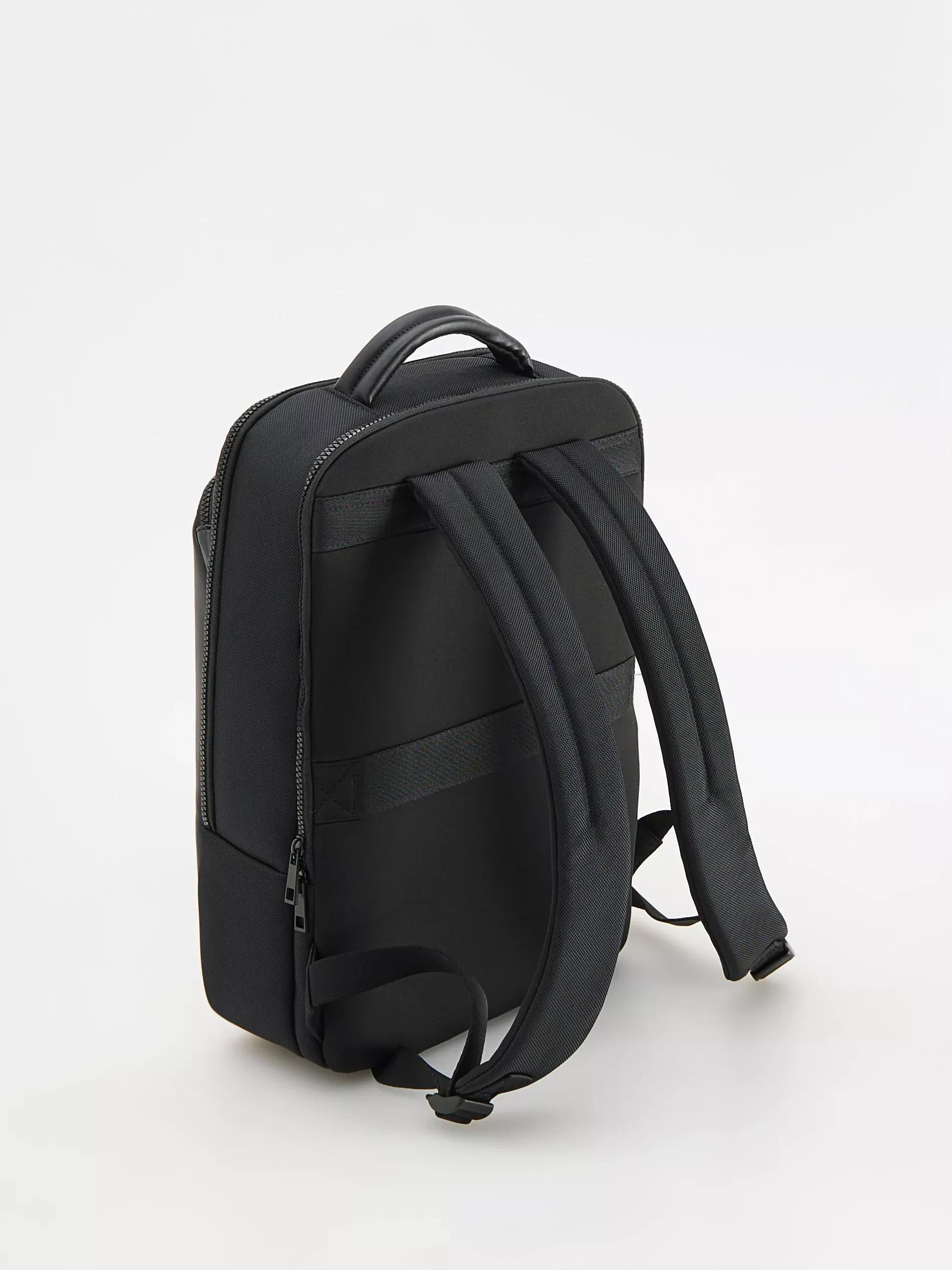 Black Plain Bagpacks Backpack, Black, large image number 1
