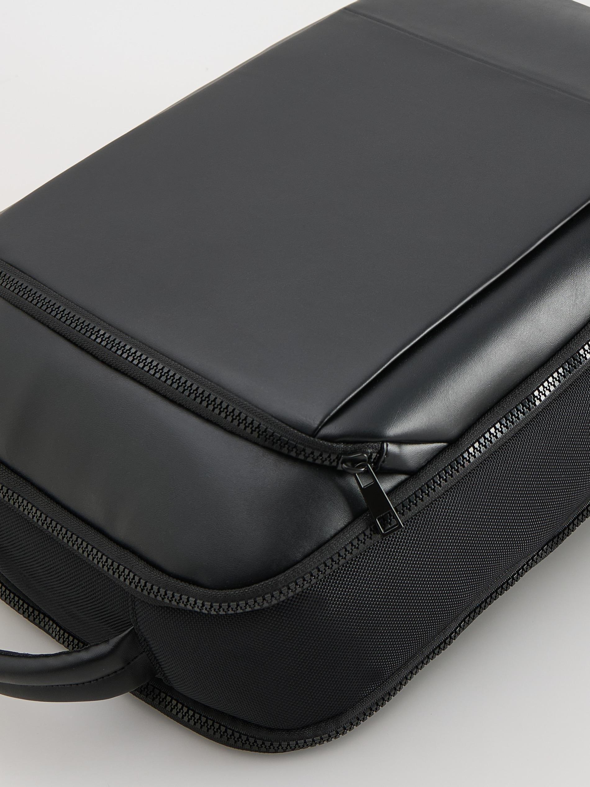 Black Plain Bagpacks Backpack, Black, large image number 3