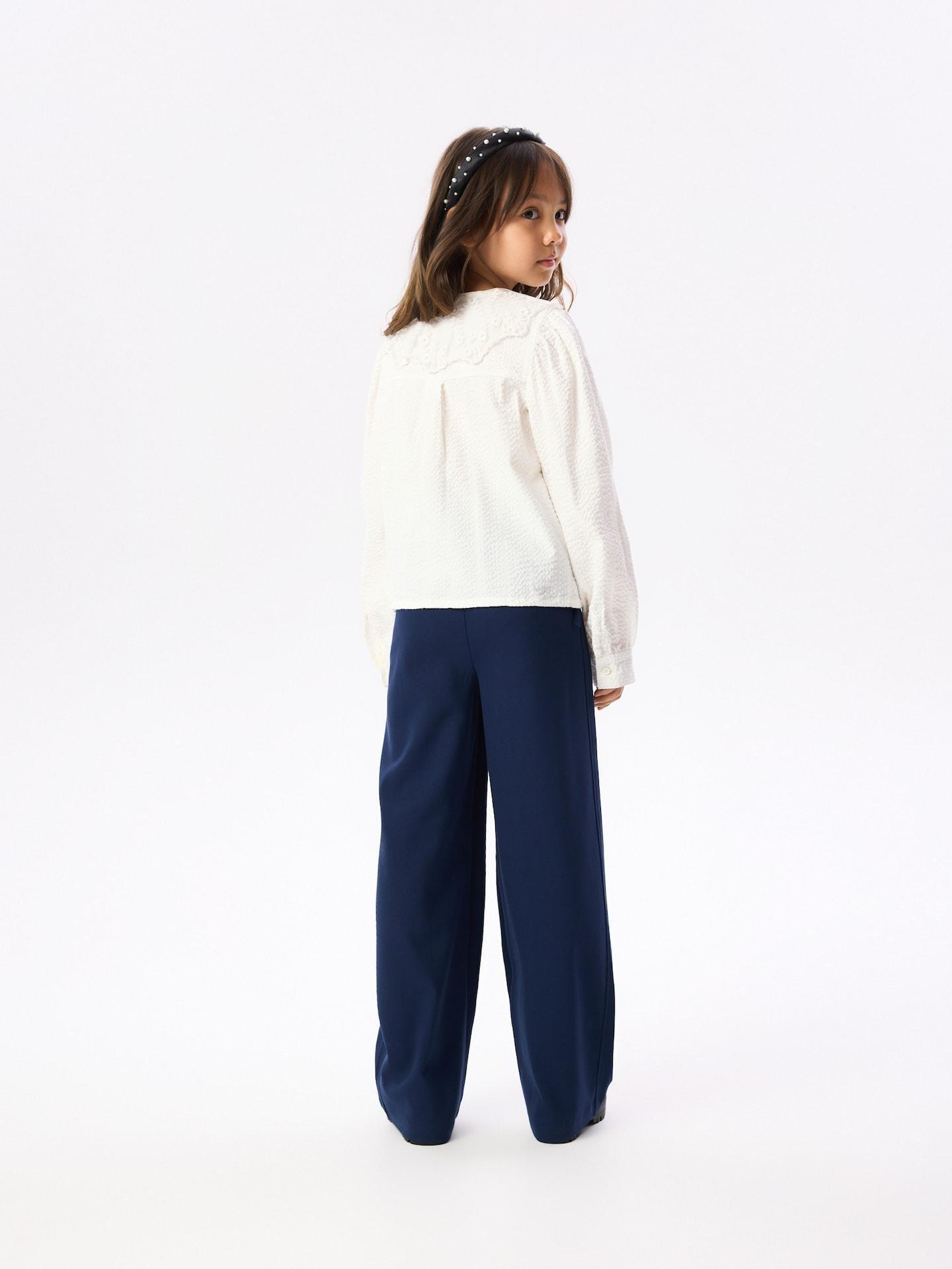 Cream Collar Shirt, Ivory, large image number 3