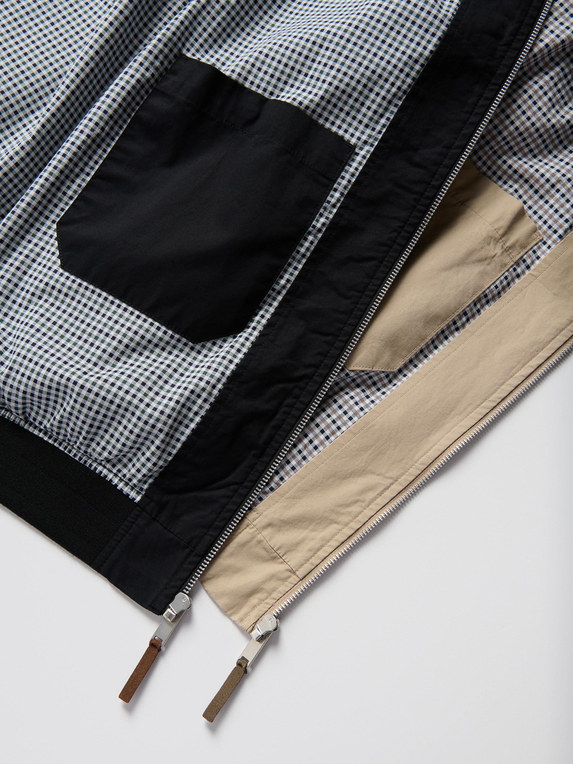 Beige Bomber Jacket With A Stand-Up Collar, Beige, large image number 1