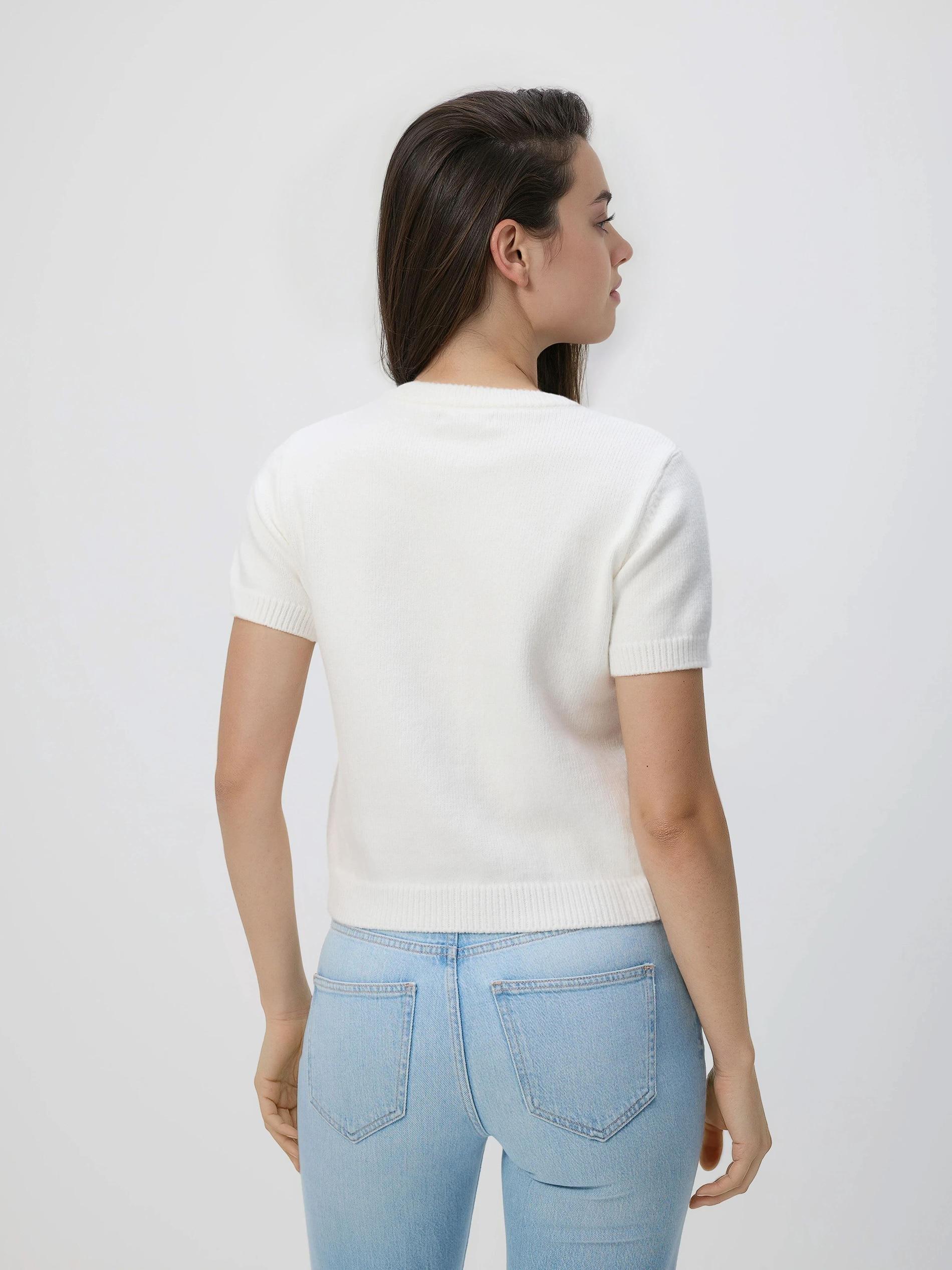 Cream Sweater, Ivory, large image number 1