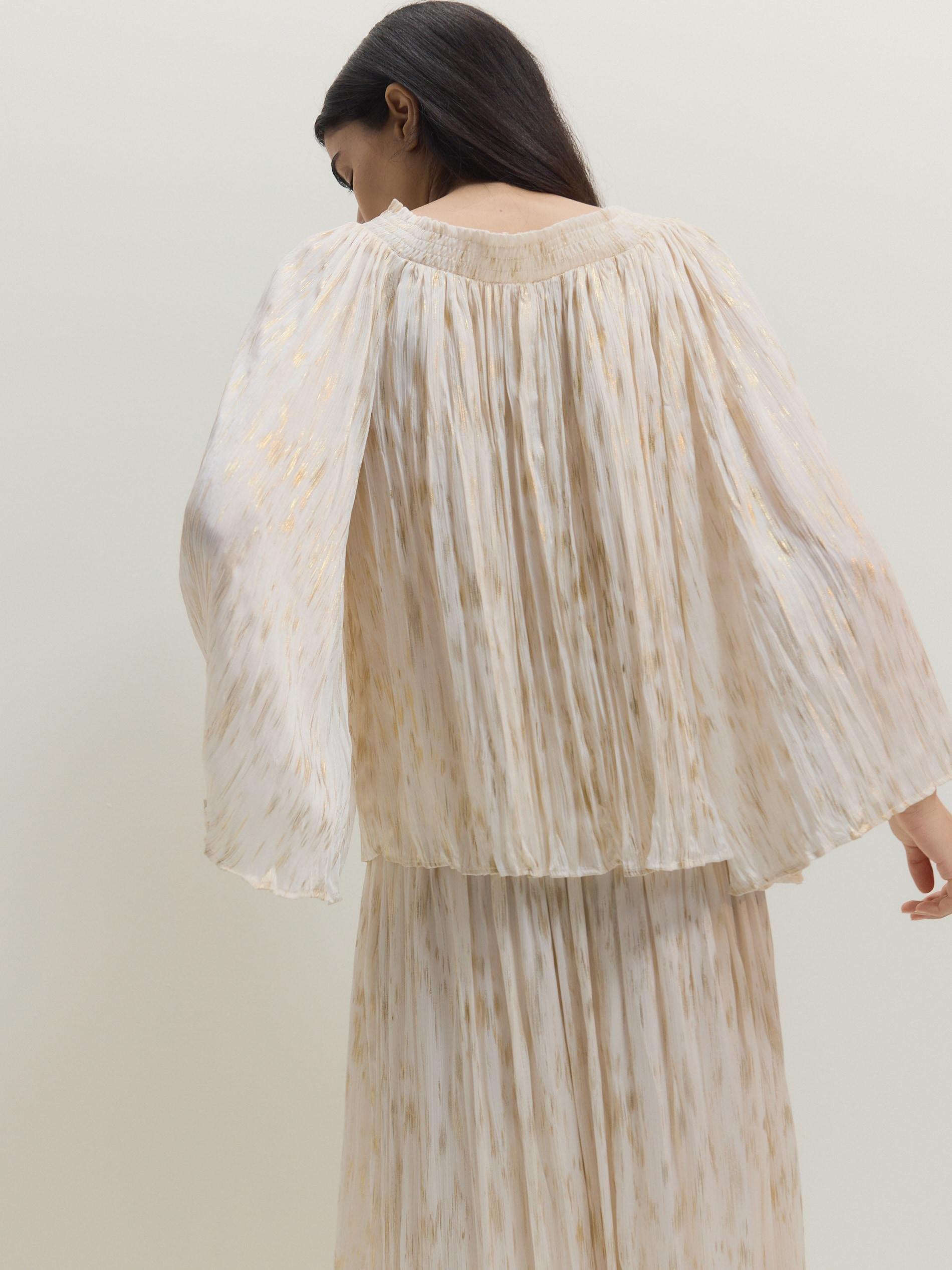 Multicolour Pleated Blouse, , large image number 3