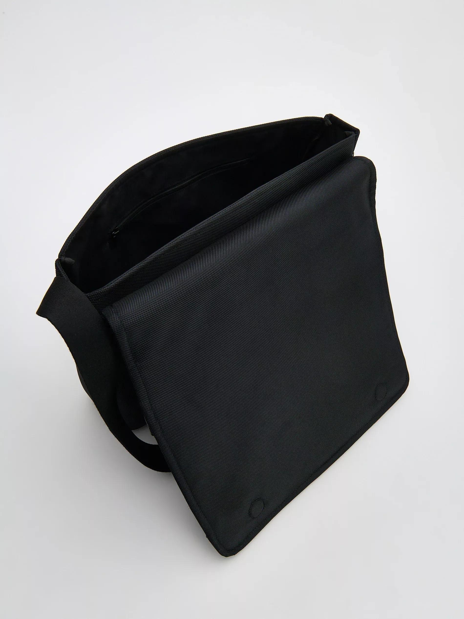 Black Plain Laptop Bag, Black, large image number 2
