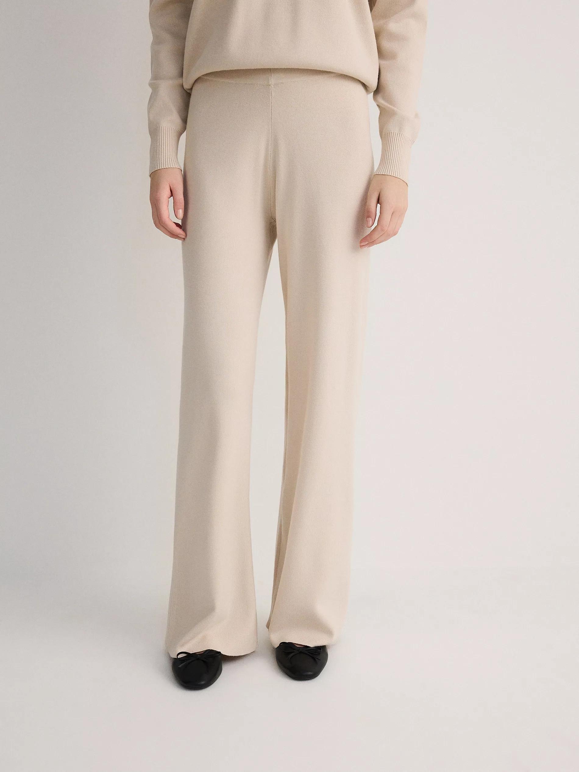 Cream Ladies' Trousers, , medium
