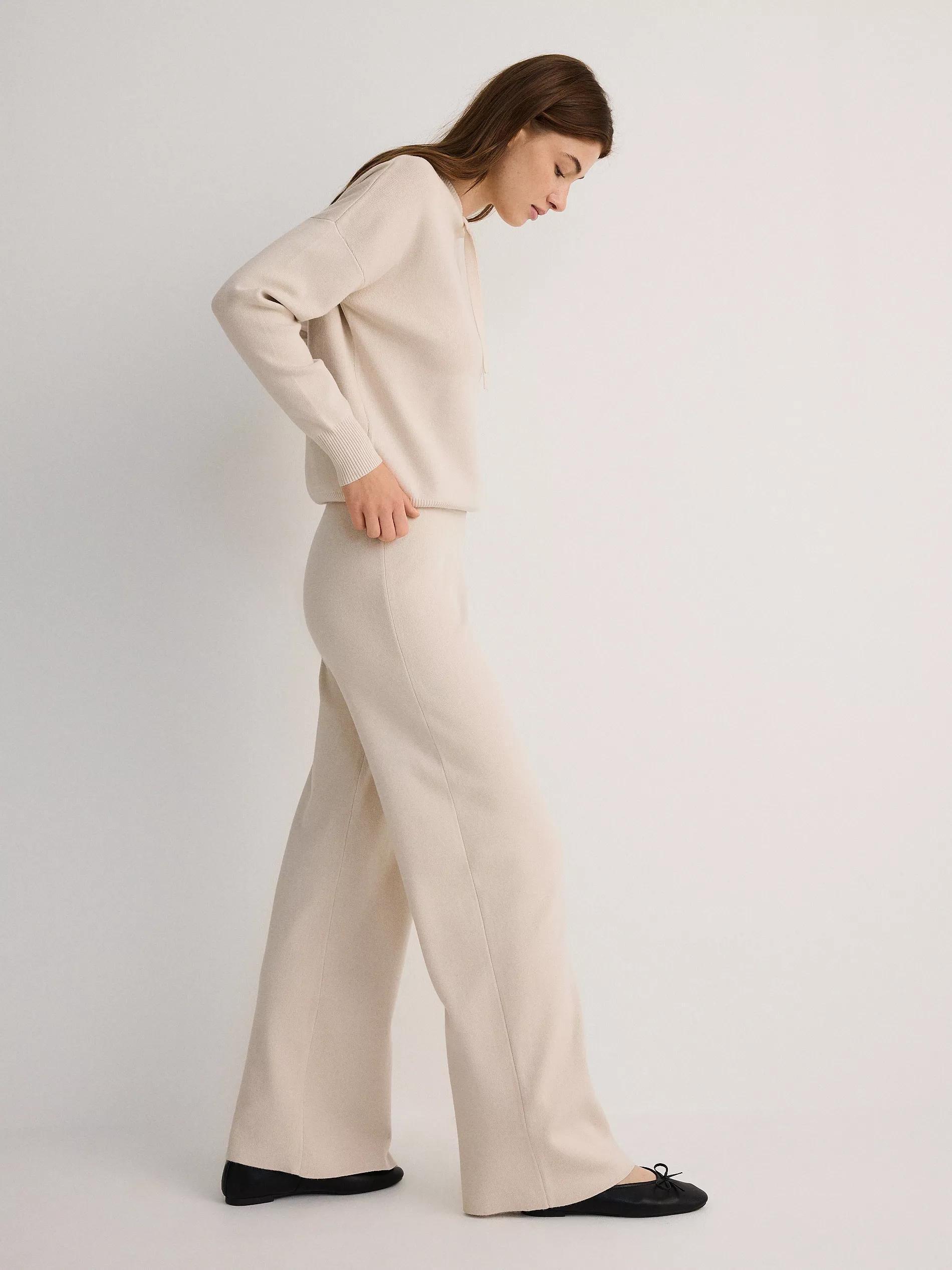 Cream Ladies' Trousers, , large image number 1