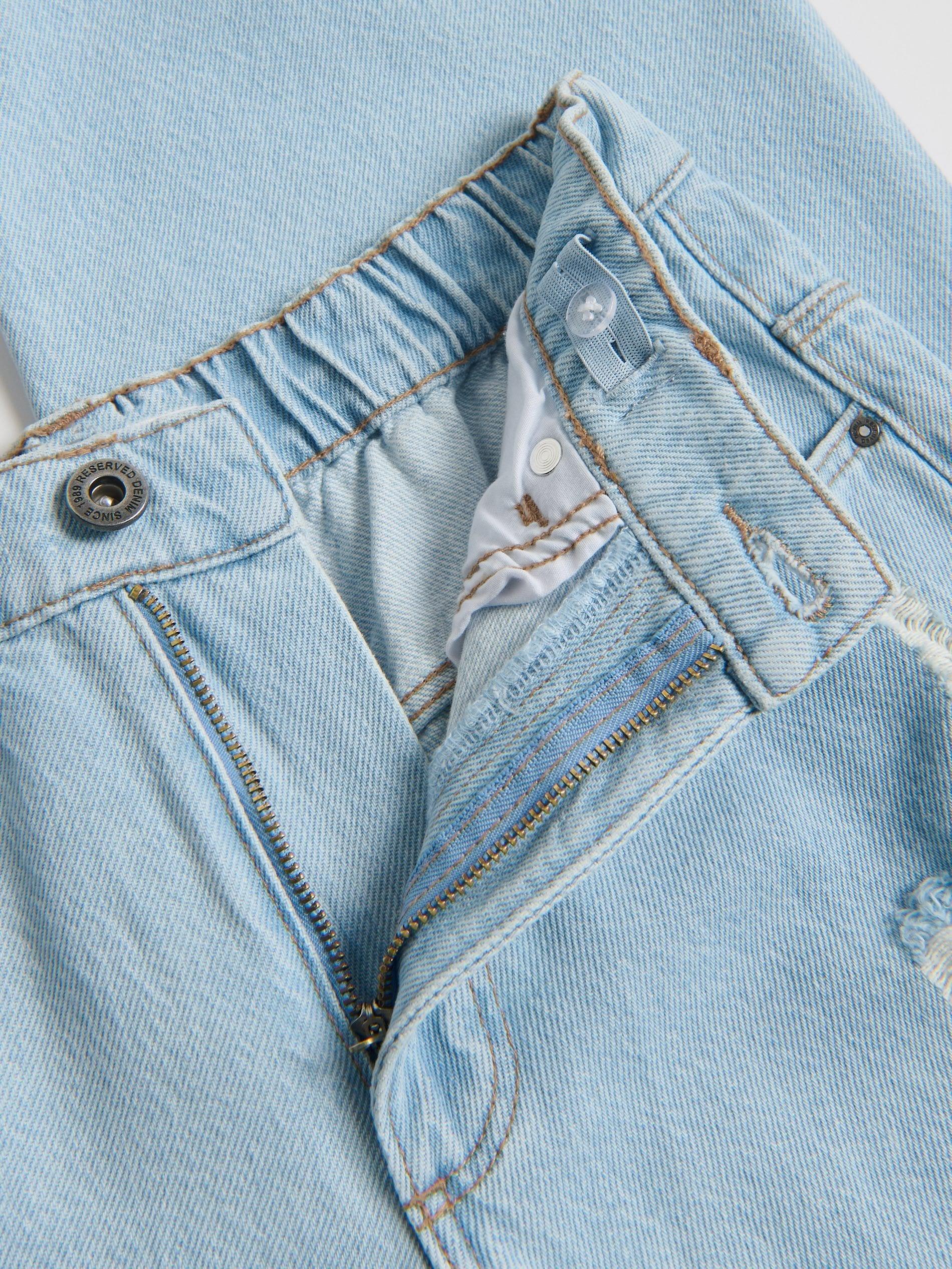 Blue Baggy Jeans With Keychain, Blue, large image number 2