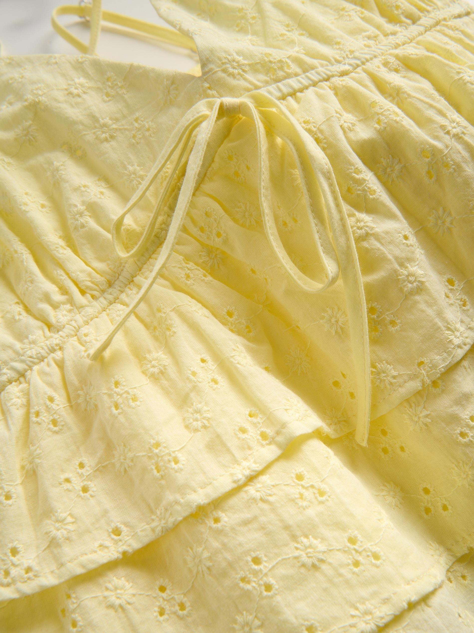Yellow Cotton Top, Yellow, large image number 3