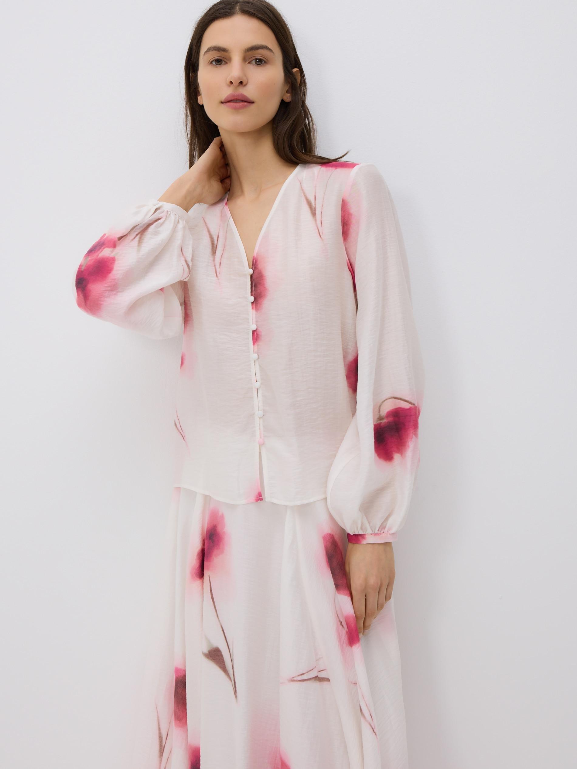 Multicolour Patterned Blouse, Multicolor, large image number 0