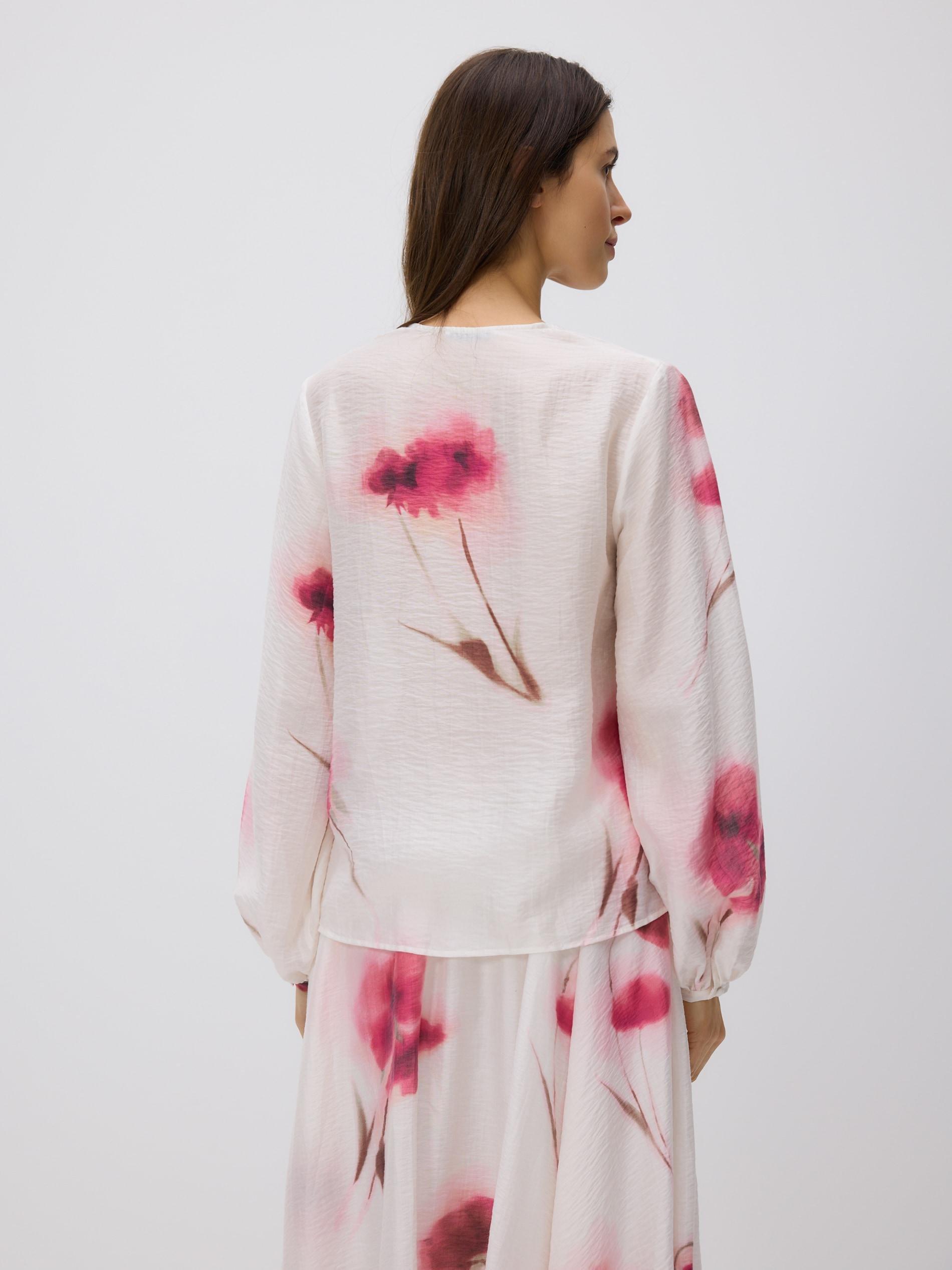 Multicolour Patterned Blouse, Multicolor, large image number 3
