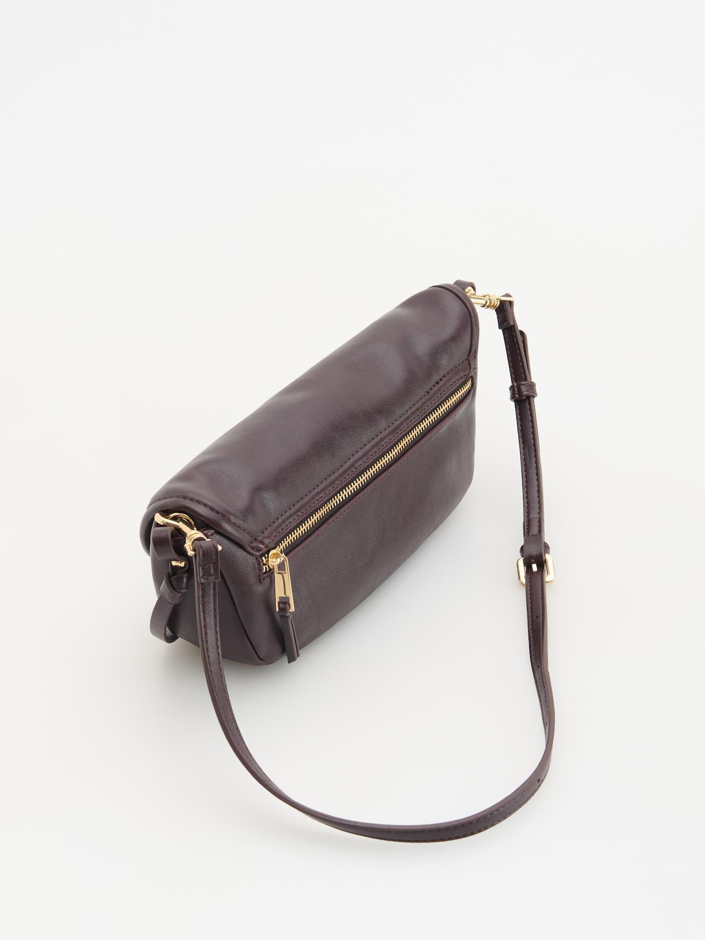 Red Shoulder Bag, Burgundy, large image number 1