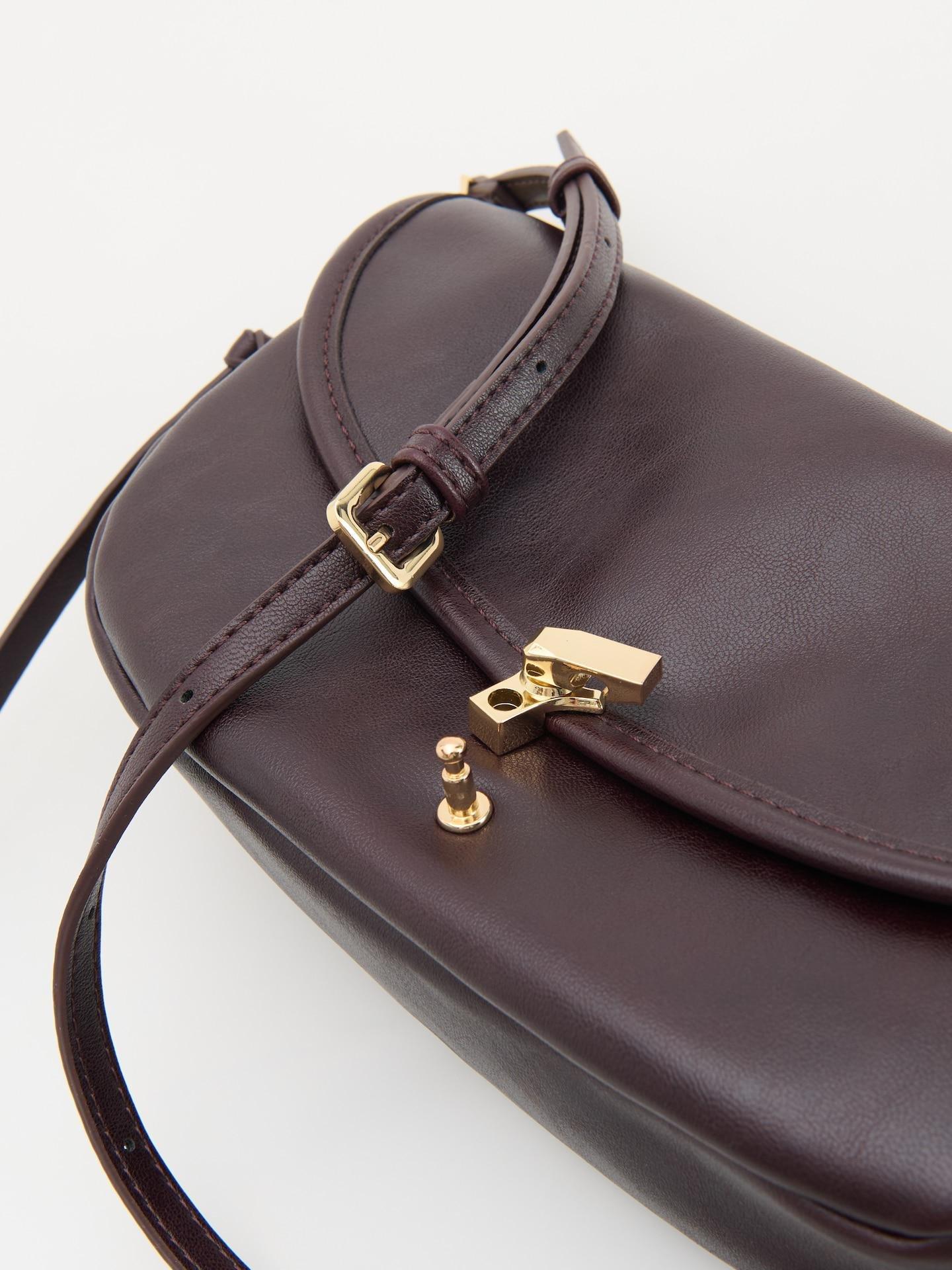 Red Shoulder Bag, Burgundy, medium