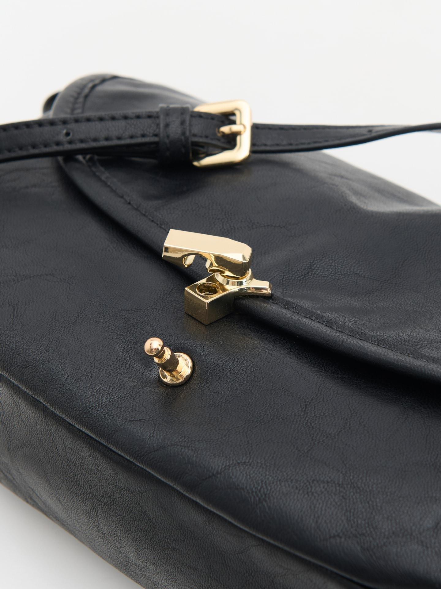 Black Shoulder Bag, Black, large image number 2