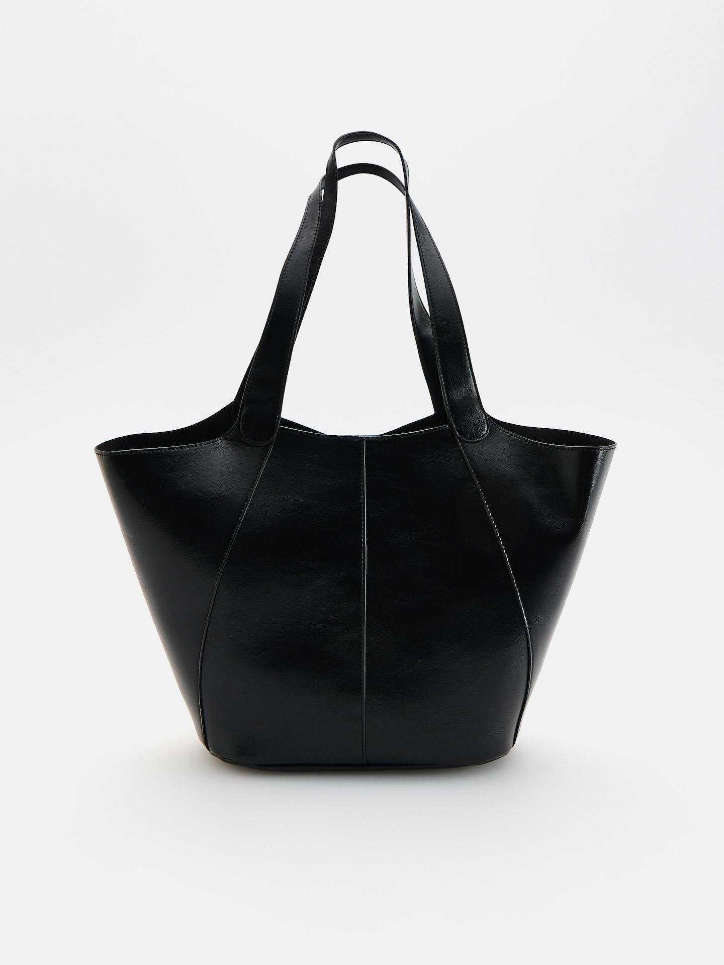 Black Shopper Bag, Black, large image number 0