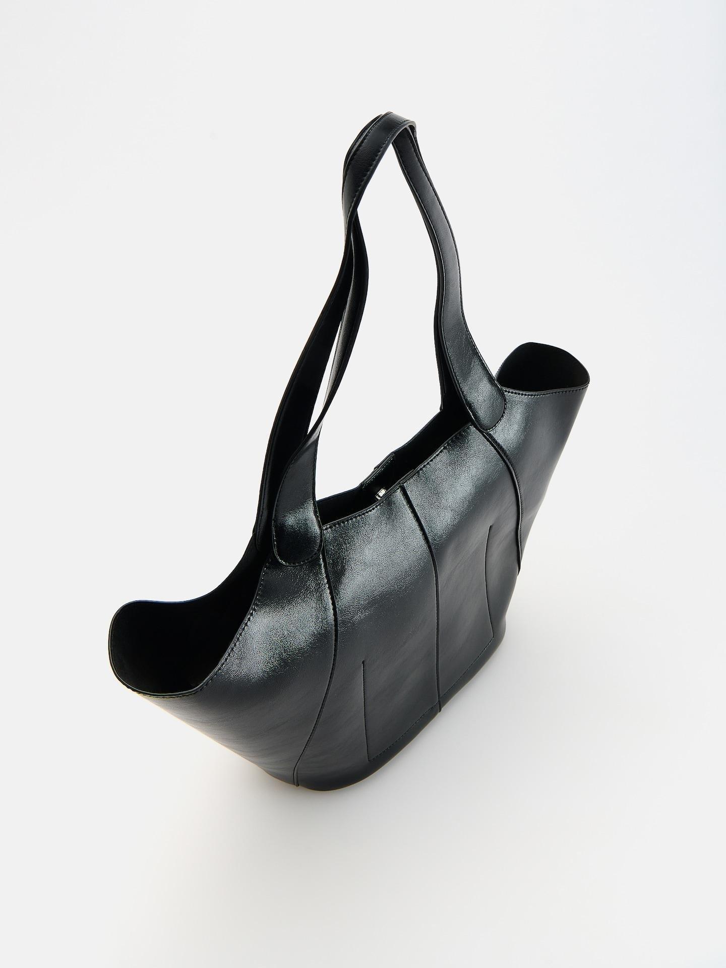 Black Shopper Bag, Black, large image number 1