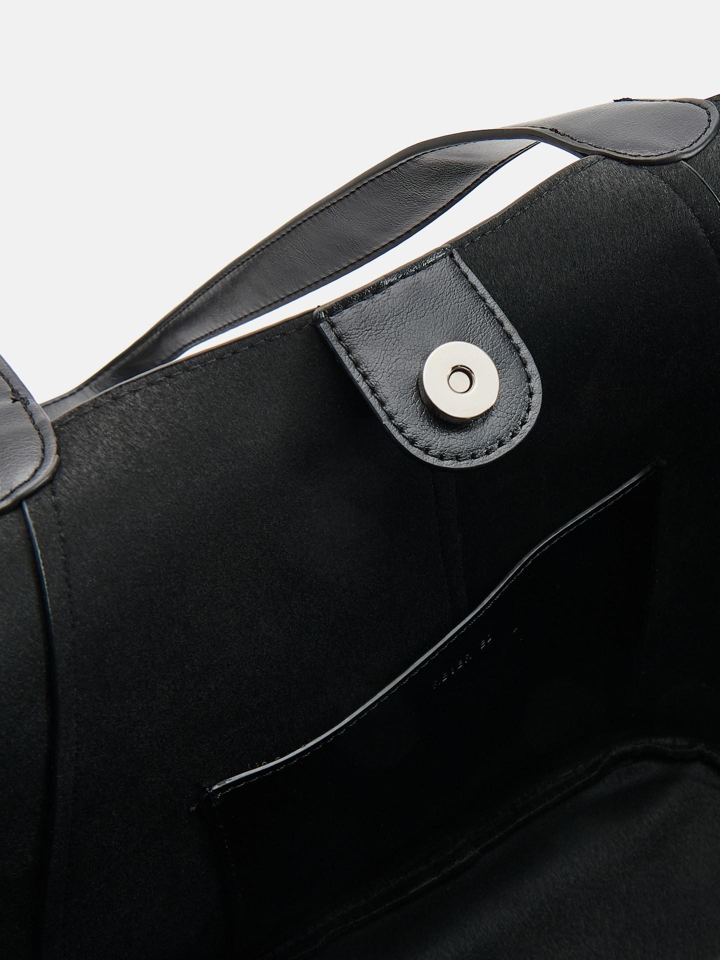 Black Shopper Bag, Black, large image number 2